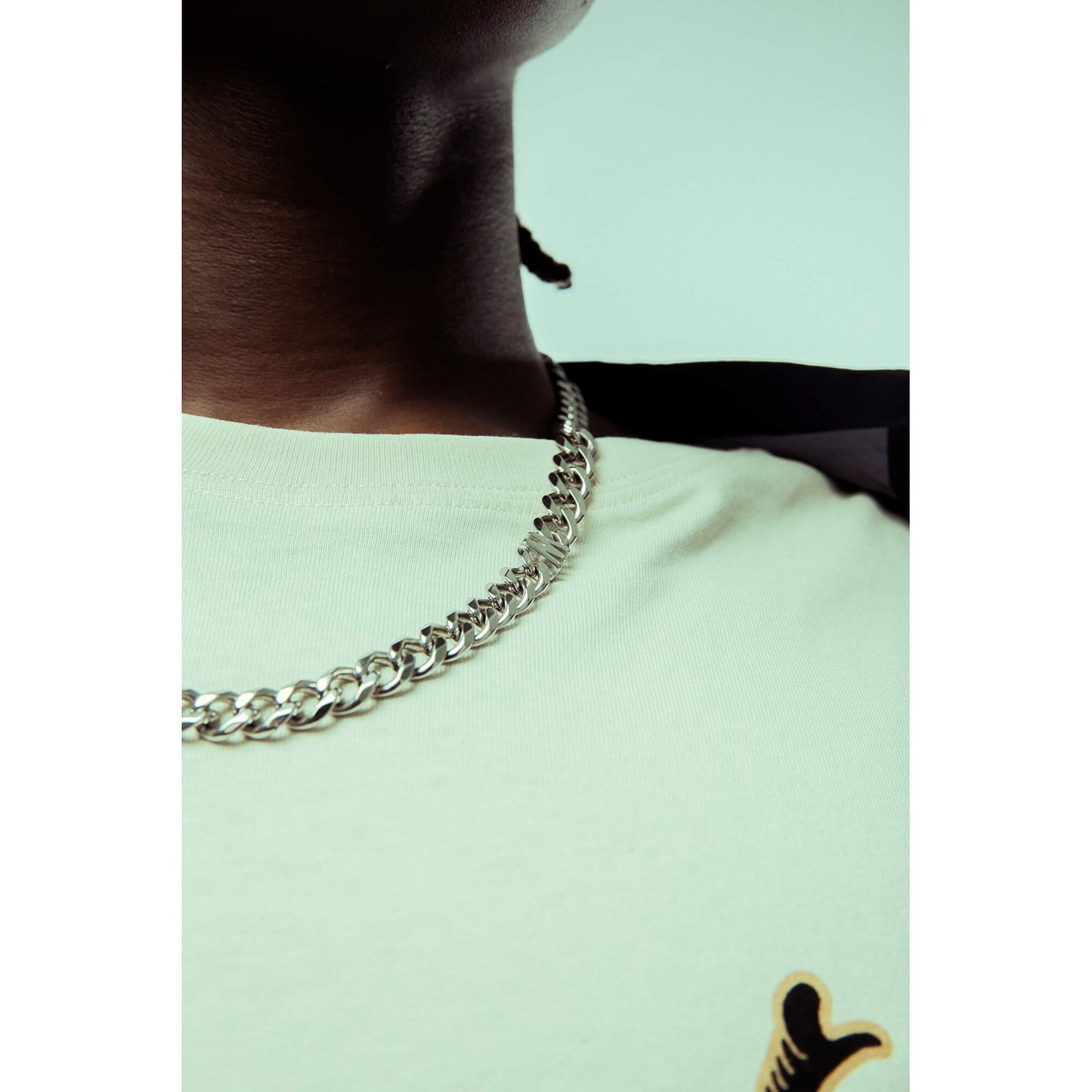 Retiazka Grimey Wear Back At You Cuban Link Necklace strieborná