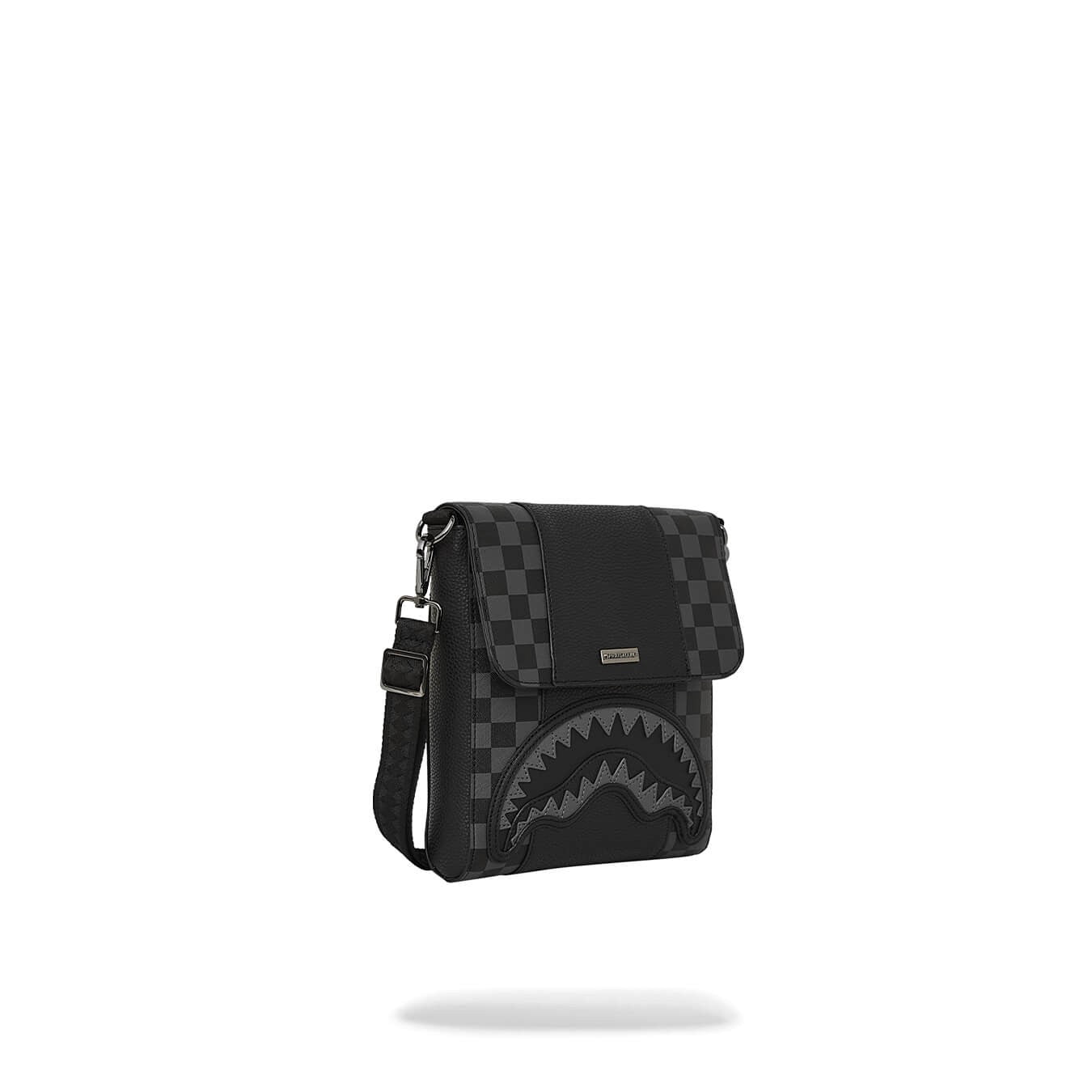 Sprayground Raceway Shadow Phantom Messenger Sling Bag Black