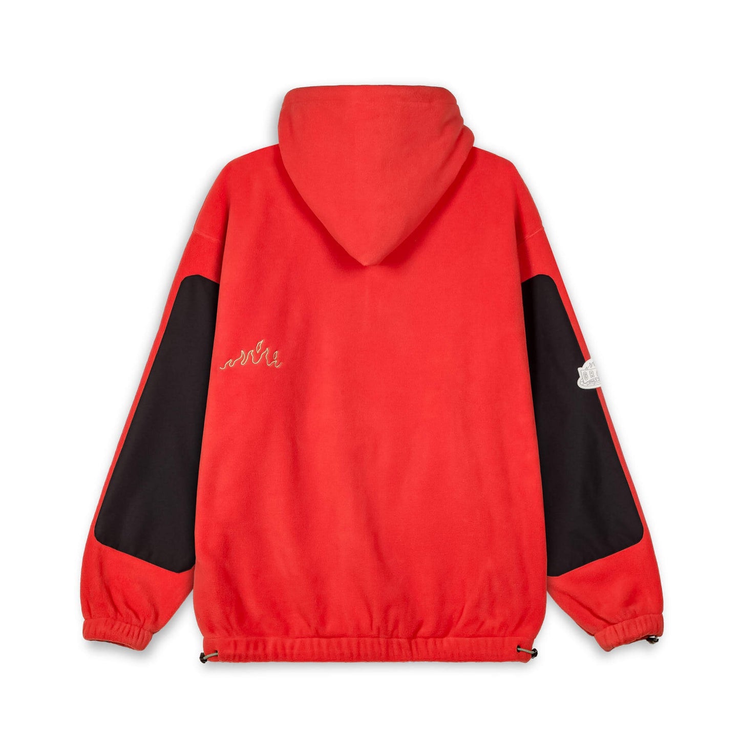 GRIMEY WEAR BACK AT YOU POLAR FLEECE ZIP HOODIE RED