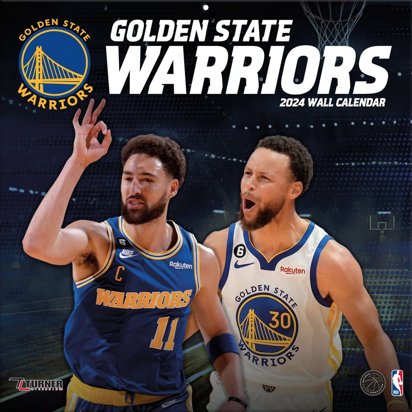 TURNER SPORTS NBA 2024 (30x60 cm) WALL CALENDAR GOLDEN STATE WARRIORS