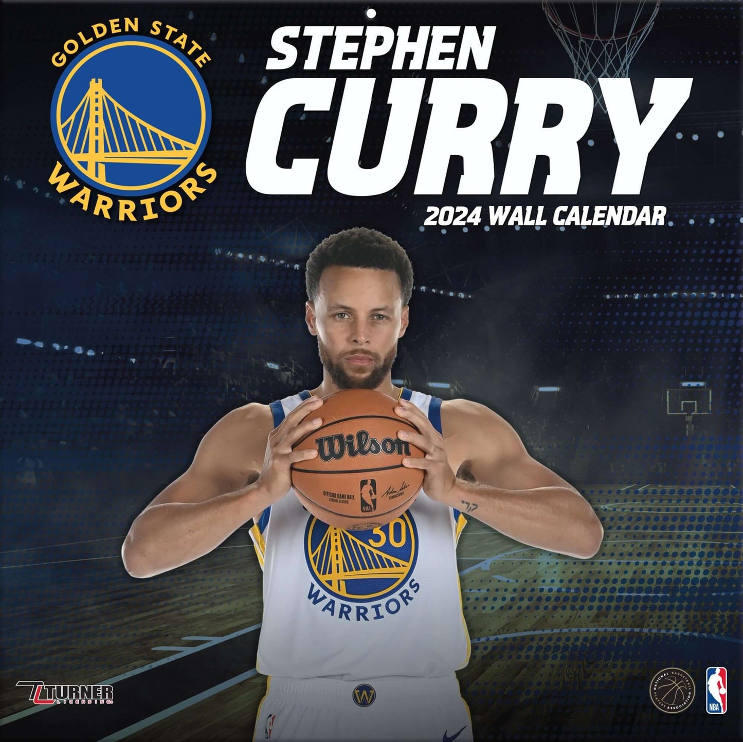 TURNER SPORTS NBA 2024 (30x60 cm) WALL CALENDAR GOLDEN STATE WARRIORS STEPHEN CURRY