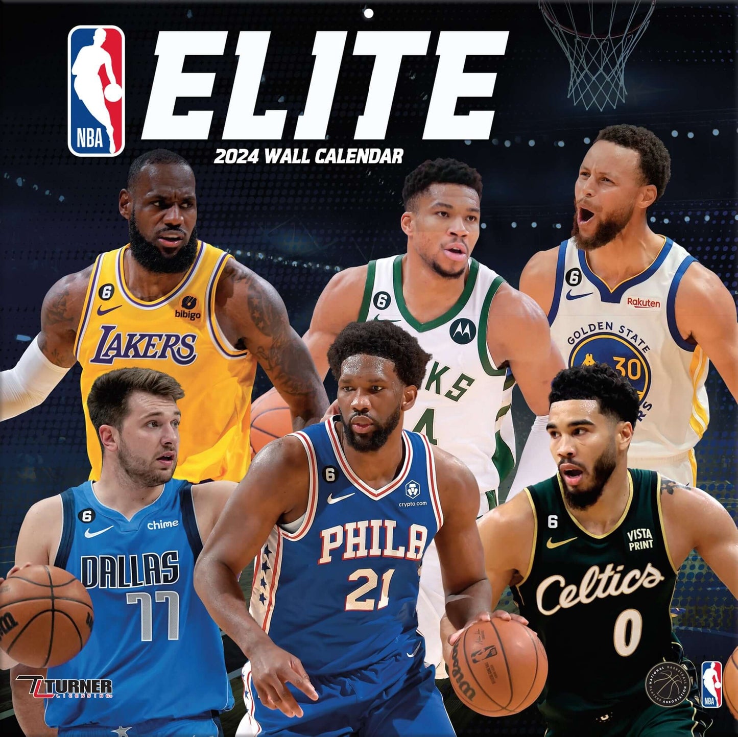 TURNER SPORTS NBA 2024 (30x60 cm) WALL CALENDAR NBA ELITE