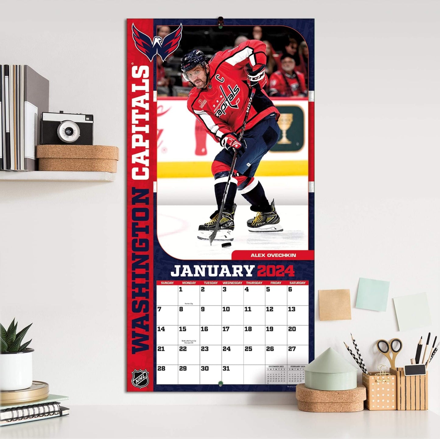 TURNER SPORTS NHL 2024 (30x60 cm) WALL CALENDAR NHL ELITE