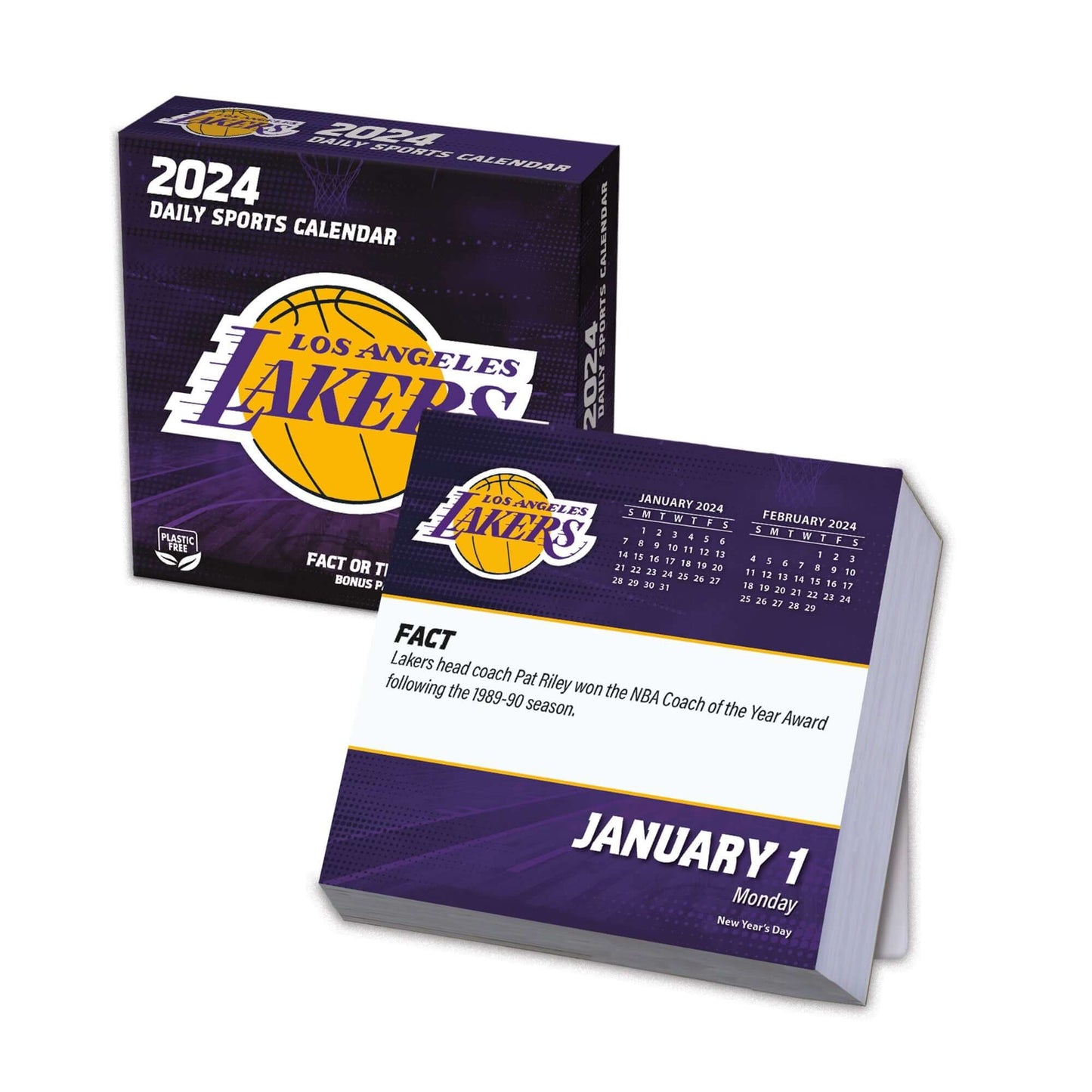 TURNER SPORTS NBA 2024 BOX CALENDAR LOS ANGELES LAKERS BBALLTOWN