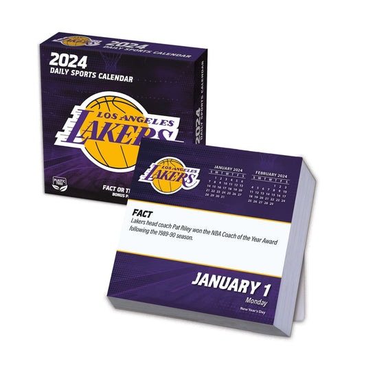 TURNER SPORTS NBA 2024 BOX CALENDAR LOS ANGELES LAKERS