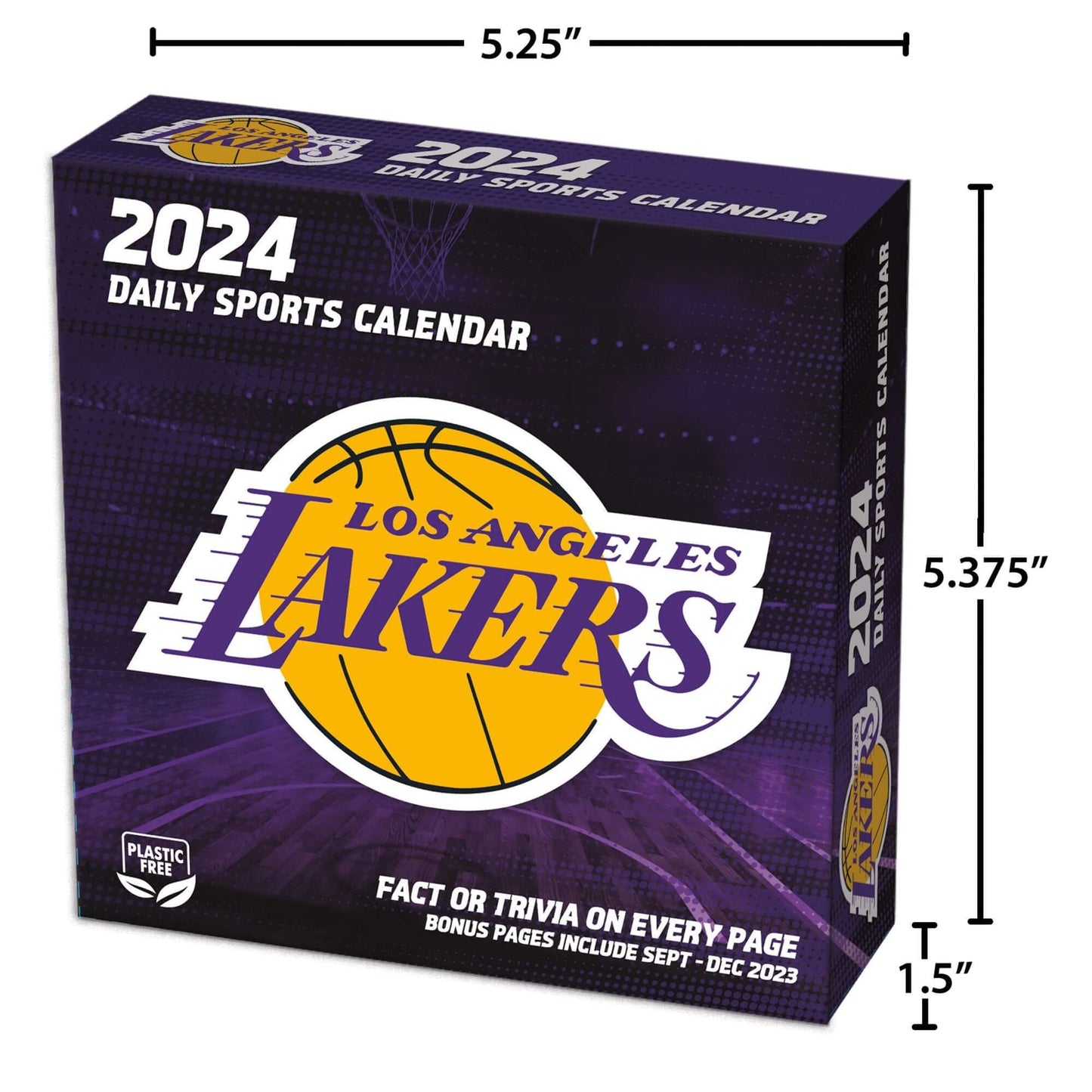 TURNER SPORTS NBA 2024 BOX CALENDAR LOS ANGELES LAKERS BBALLTOWN
