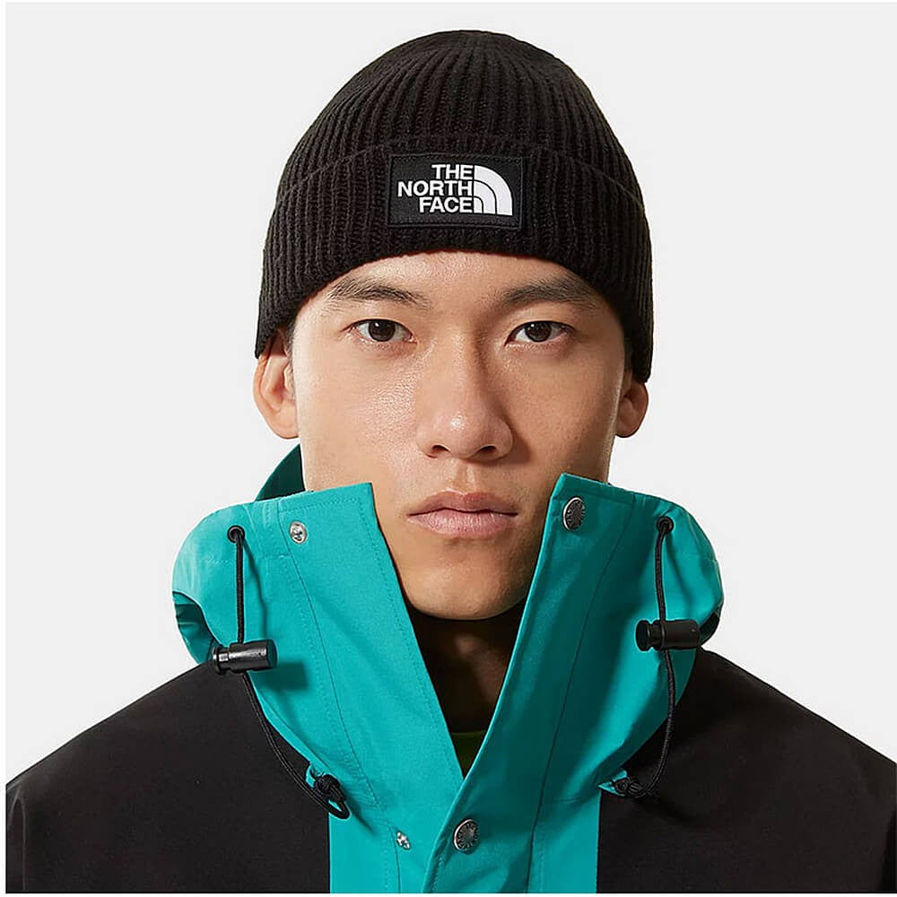 The North Face Tnf Logo Box Cuffed Beanie Tnf Black