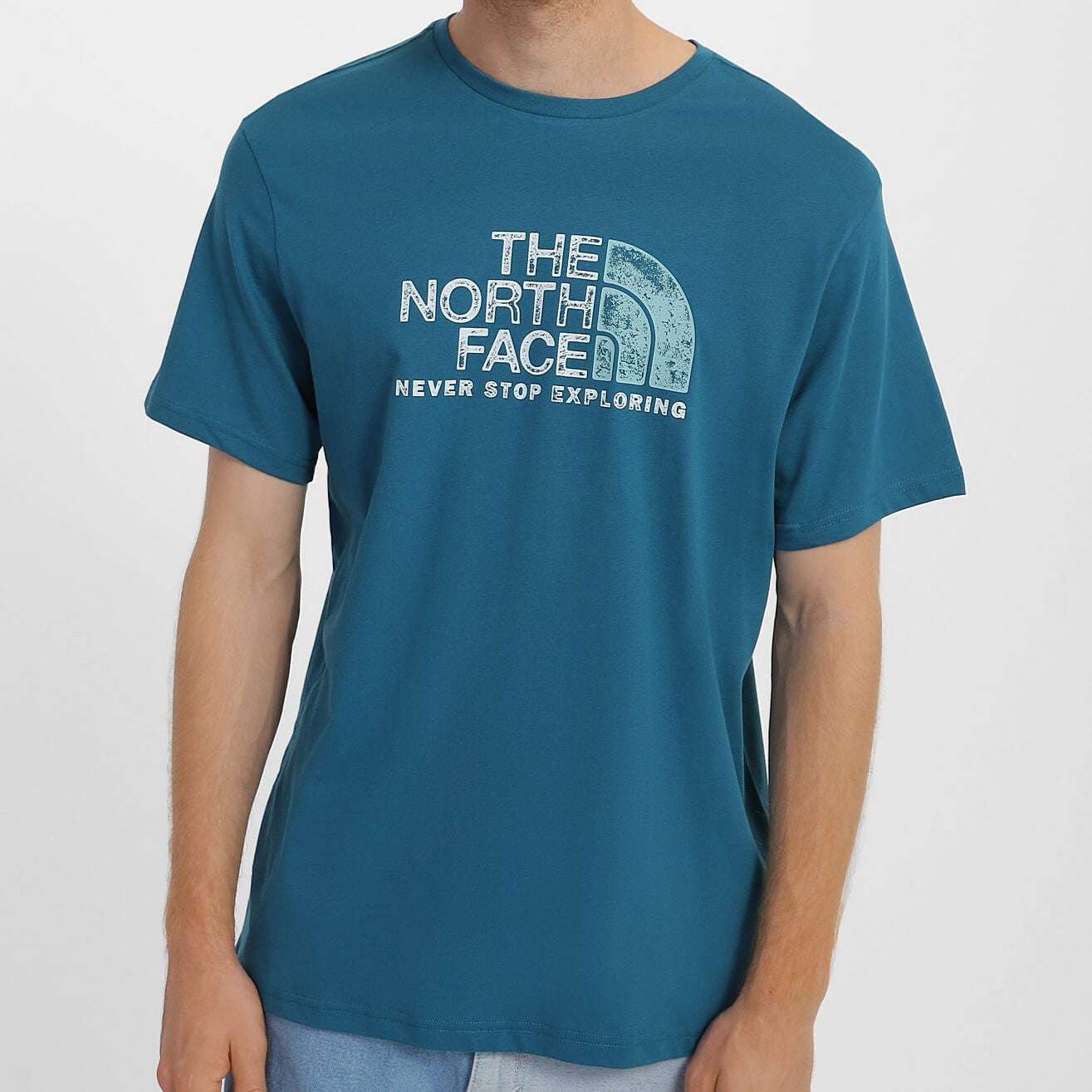 The North Face Men’s S/S Rust 2 Tee Blue Coral-Reef Waters