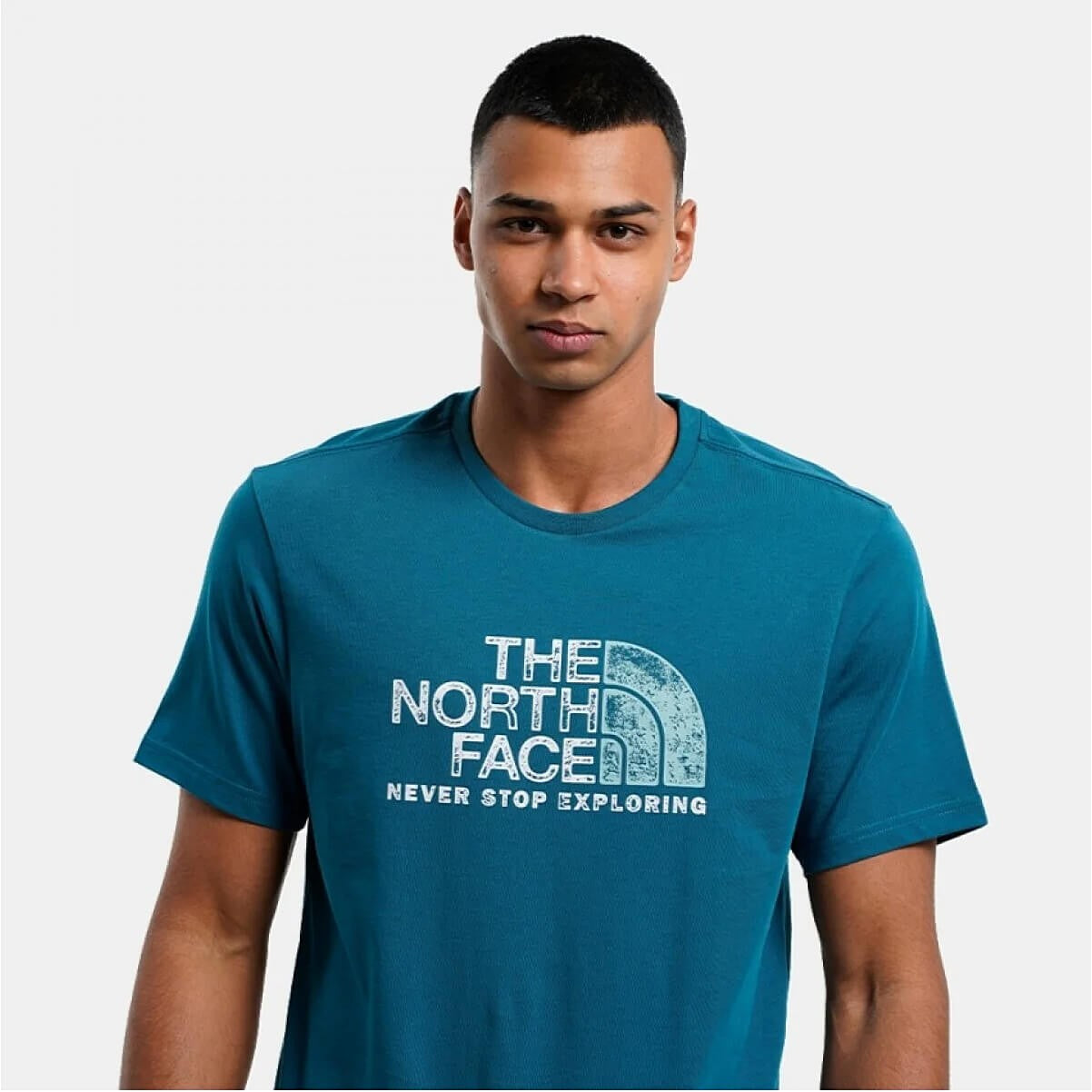 The North Face Men’s S/S Rust 2 Tee Blue Coral-Reef Waters