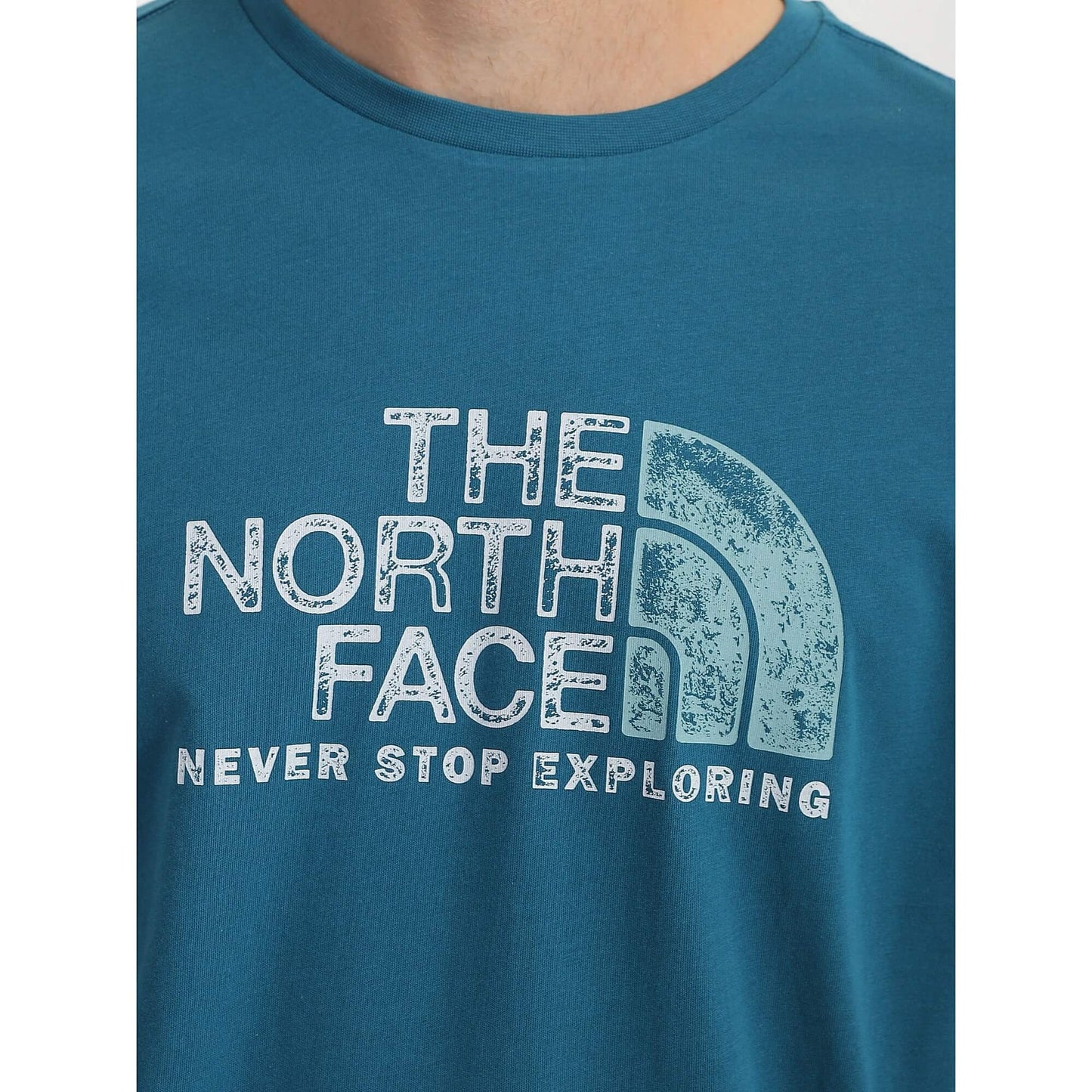 The North Face Men’s S/S Rust 2 Tee Blue Coral-Reef Waters