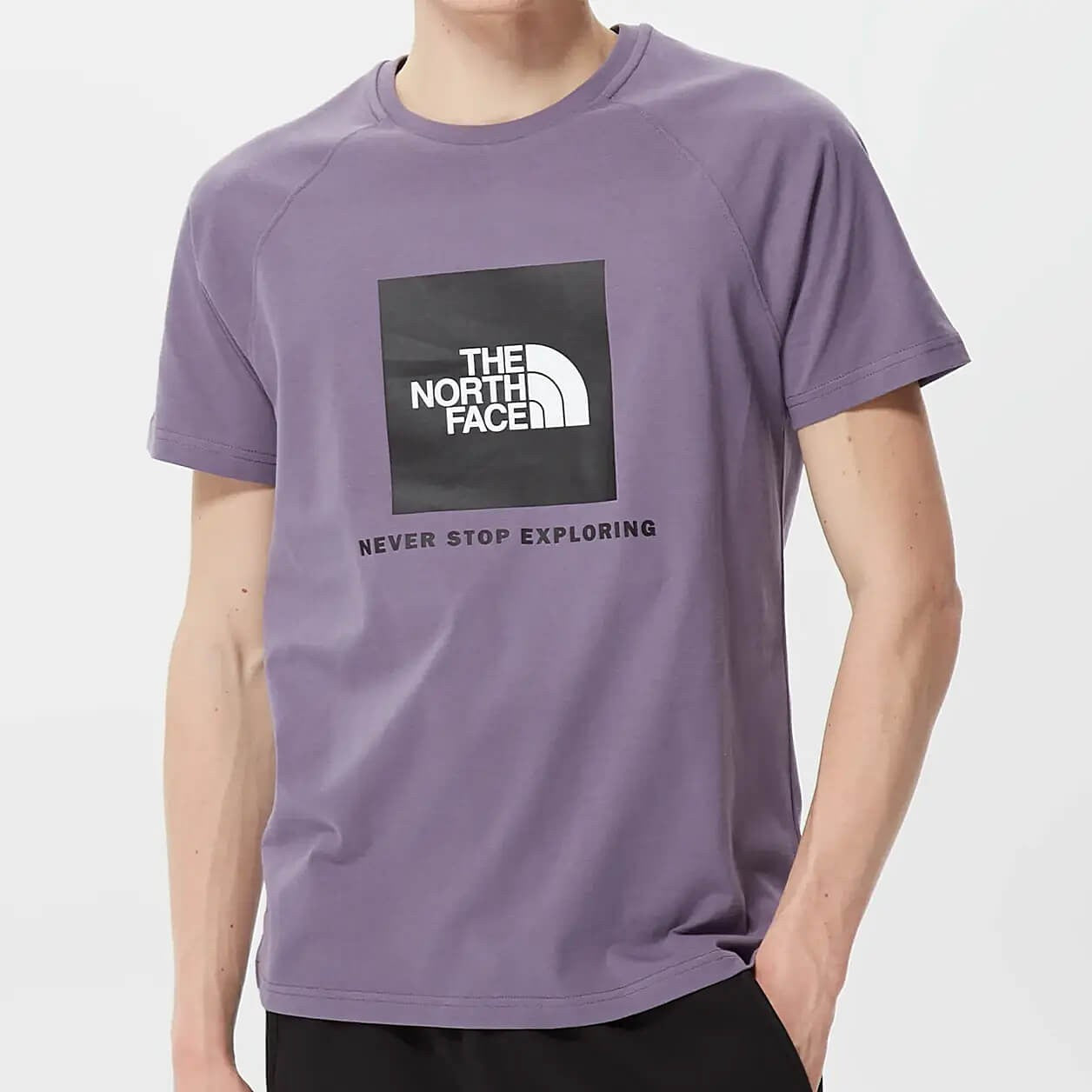 The North Face Men’S S/S Raglan Redbox Tee - Lunar Slate