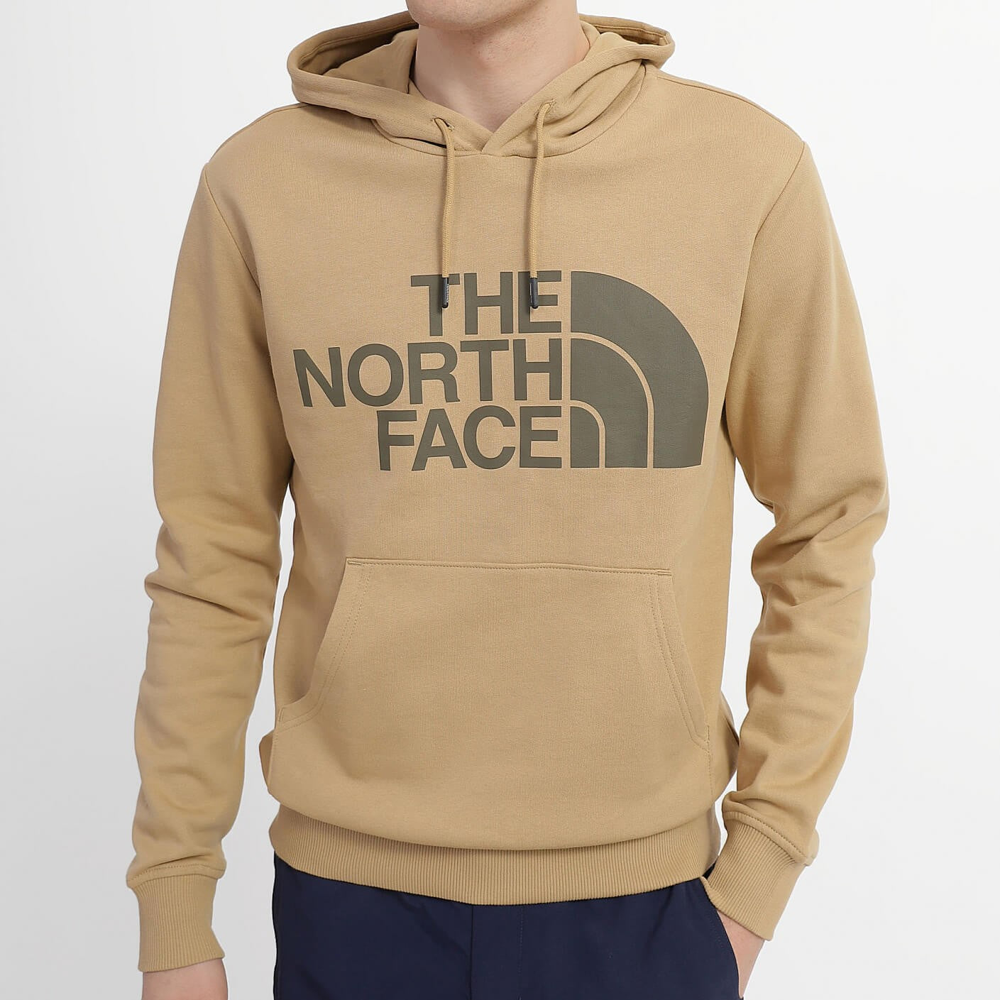 Pánska mikina s kapucňou The North Face Standard Hoodie khaki