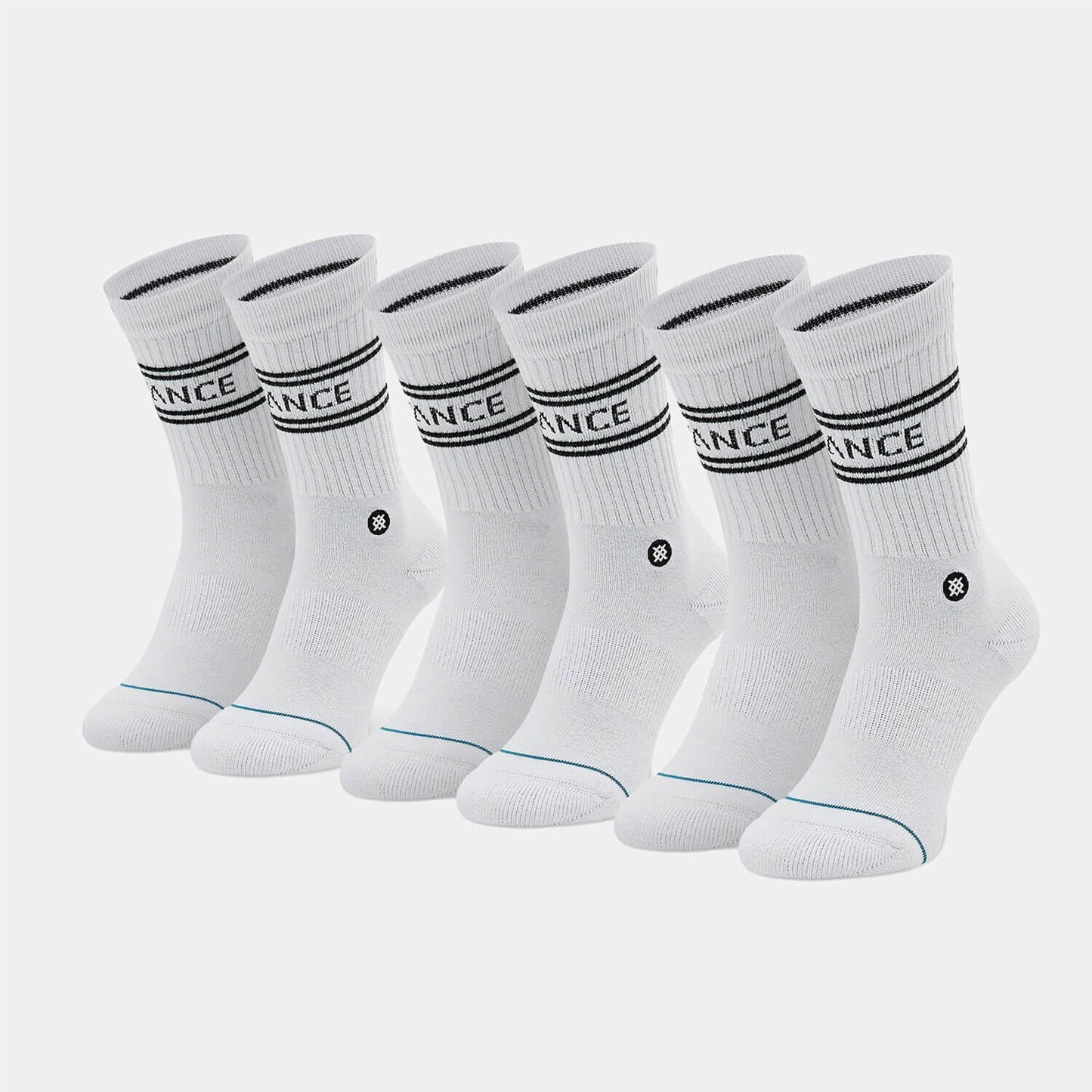 STANCE BASIC 3 PACK CREW WHITE