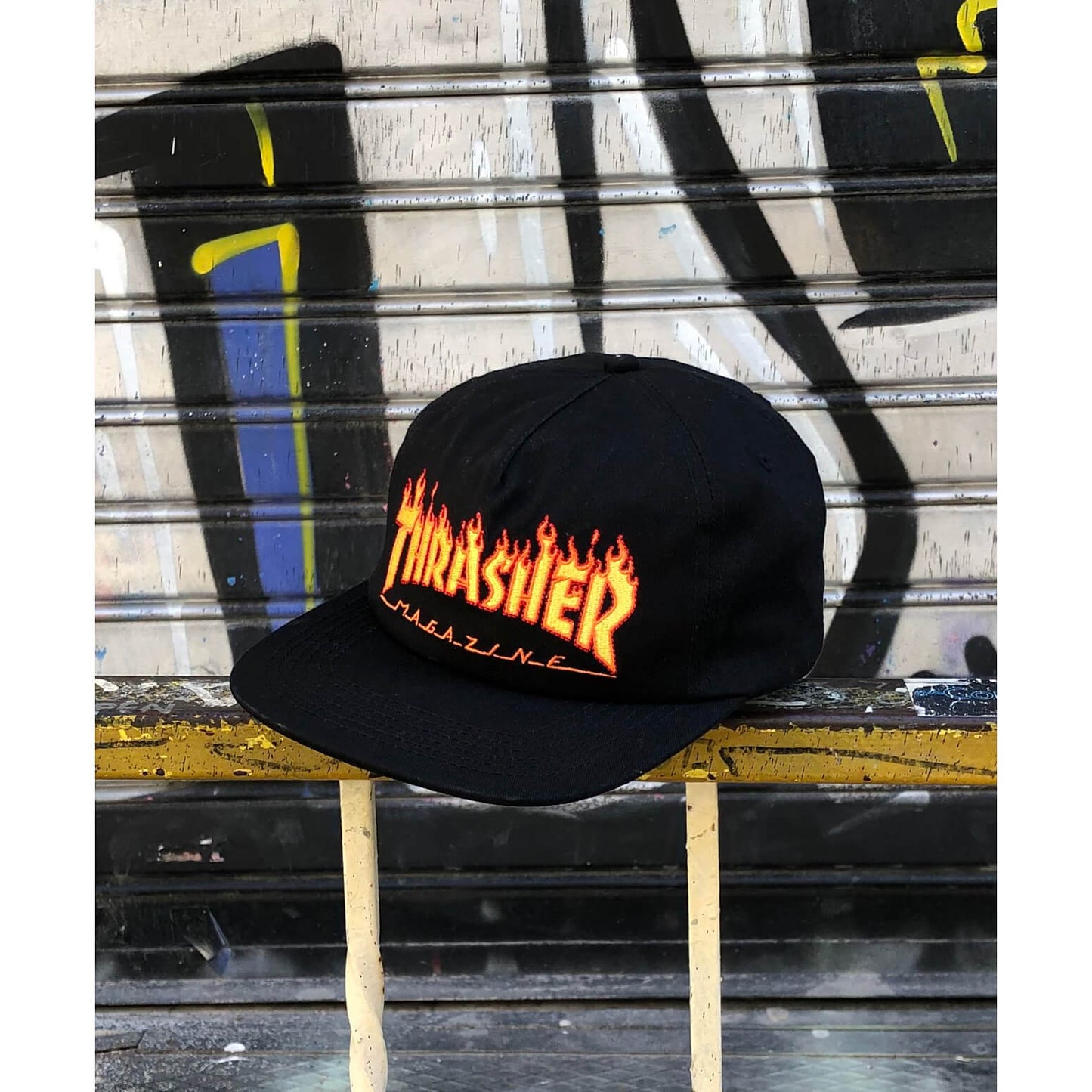 Šiltovka Thrasher Flame Logo Snapback čierna