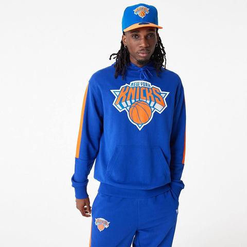 New Era NBA New York Knicks NBA Colour Block Blue Pullover Hoodie