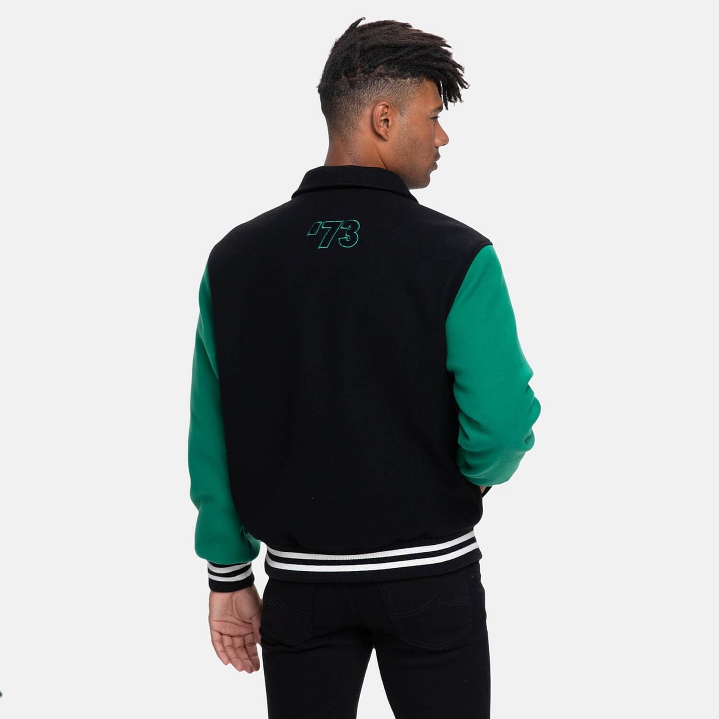 Fila Tehran College Jacket Black-Verdant Green