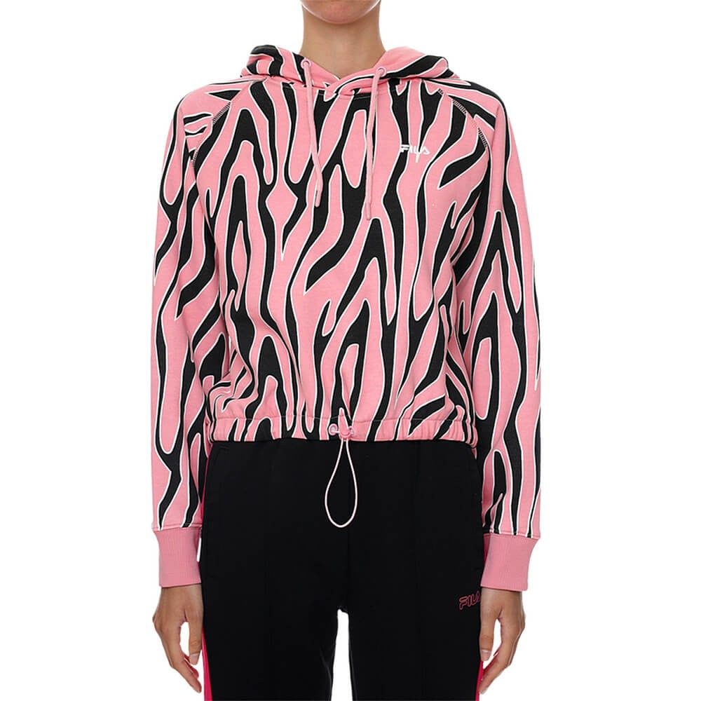 Fila EMBLA AOP cropped hoody peony allover