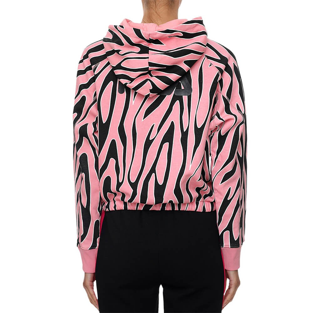 Fila EMBLA AOP cropped hoody peony allover