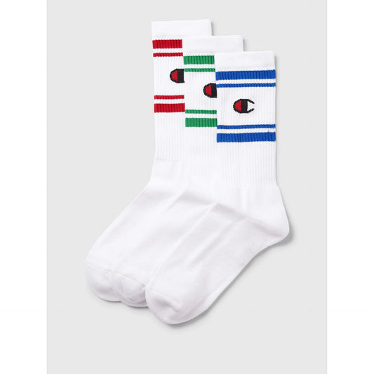 Champion 3Pk Crew Socks White