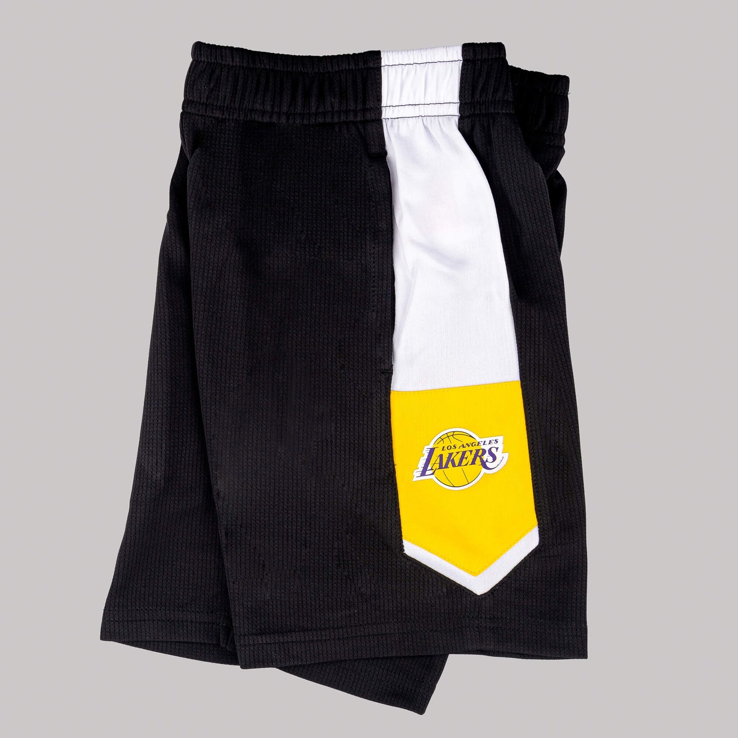 Detské basketbalové šortky OUTERSTUFF NBA HOME GAME SHORT LOS ANGELES LAKERS (od 4 do 7 rokov) čierne