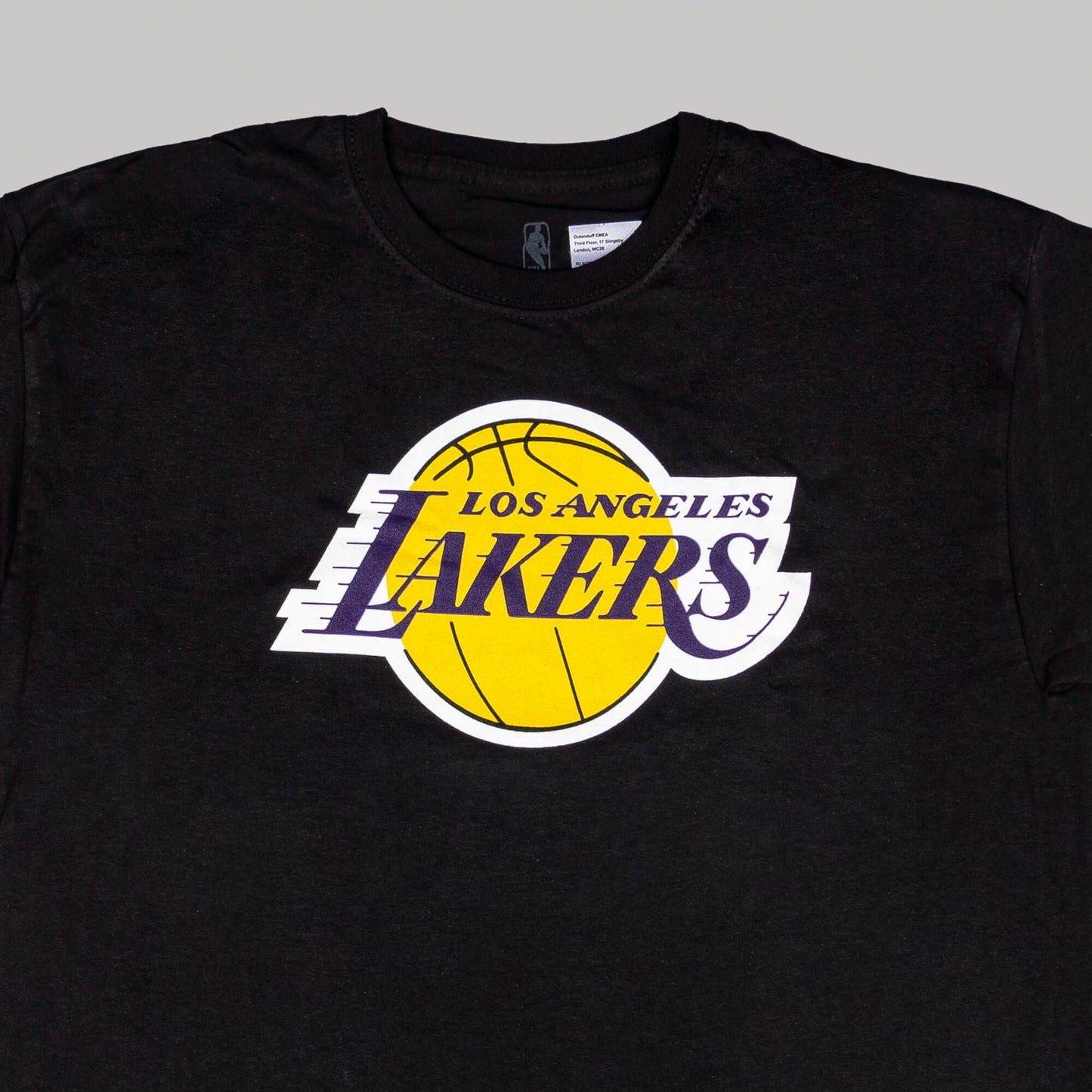 OUTER STUFF PRIMARY LOGO SS TEE LOS ANGELES LAKERS BLACK