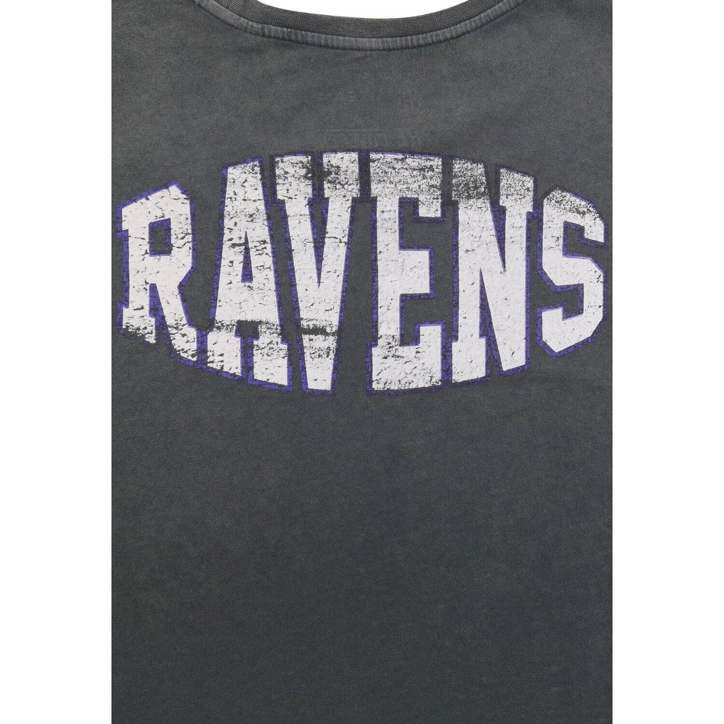 Re:Covered NFL Monochrome Logo T-Shirt Baltimore Ravens Washed Black