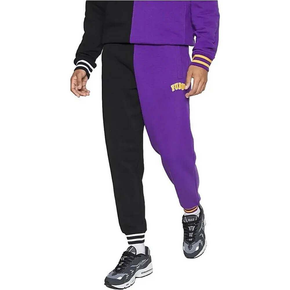 FUBU College Split Jogger black/purple