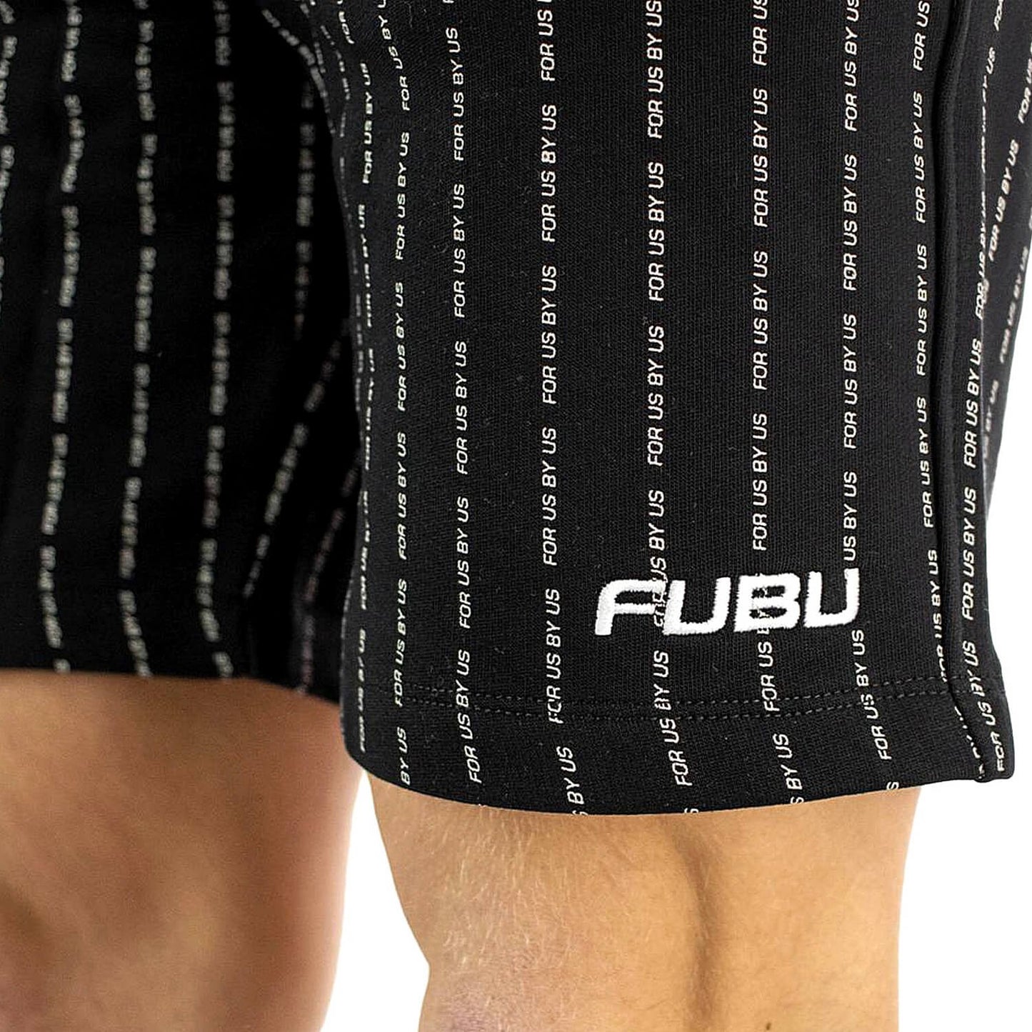 FUBU Corporate Fubu Pinstripe Basketballshorts black/white