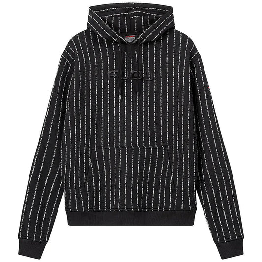 FUBU Varsity Fubu Pinstripe Hoodie black/white