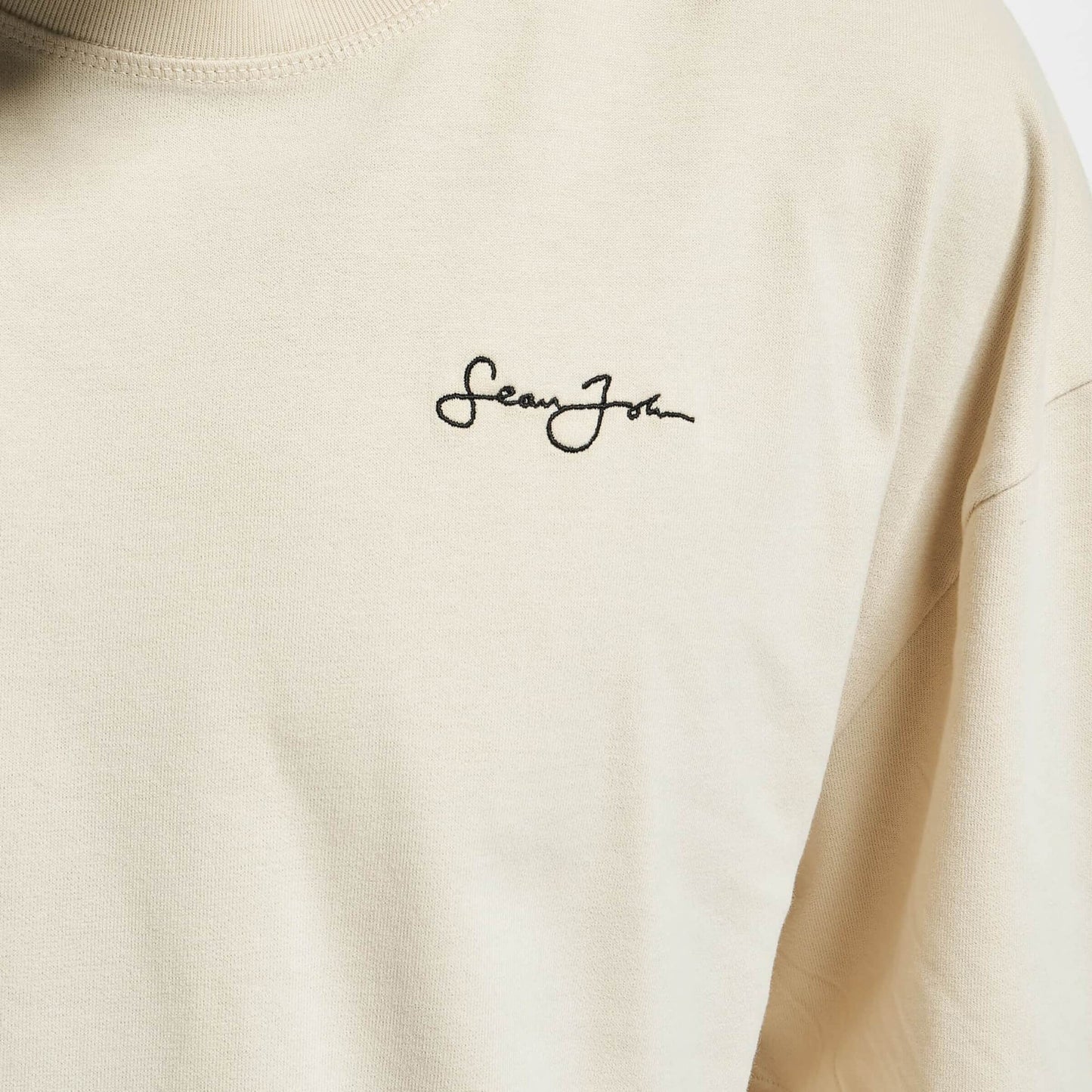 Sean John Script Logo Peached City Backprint Tee Beige