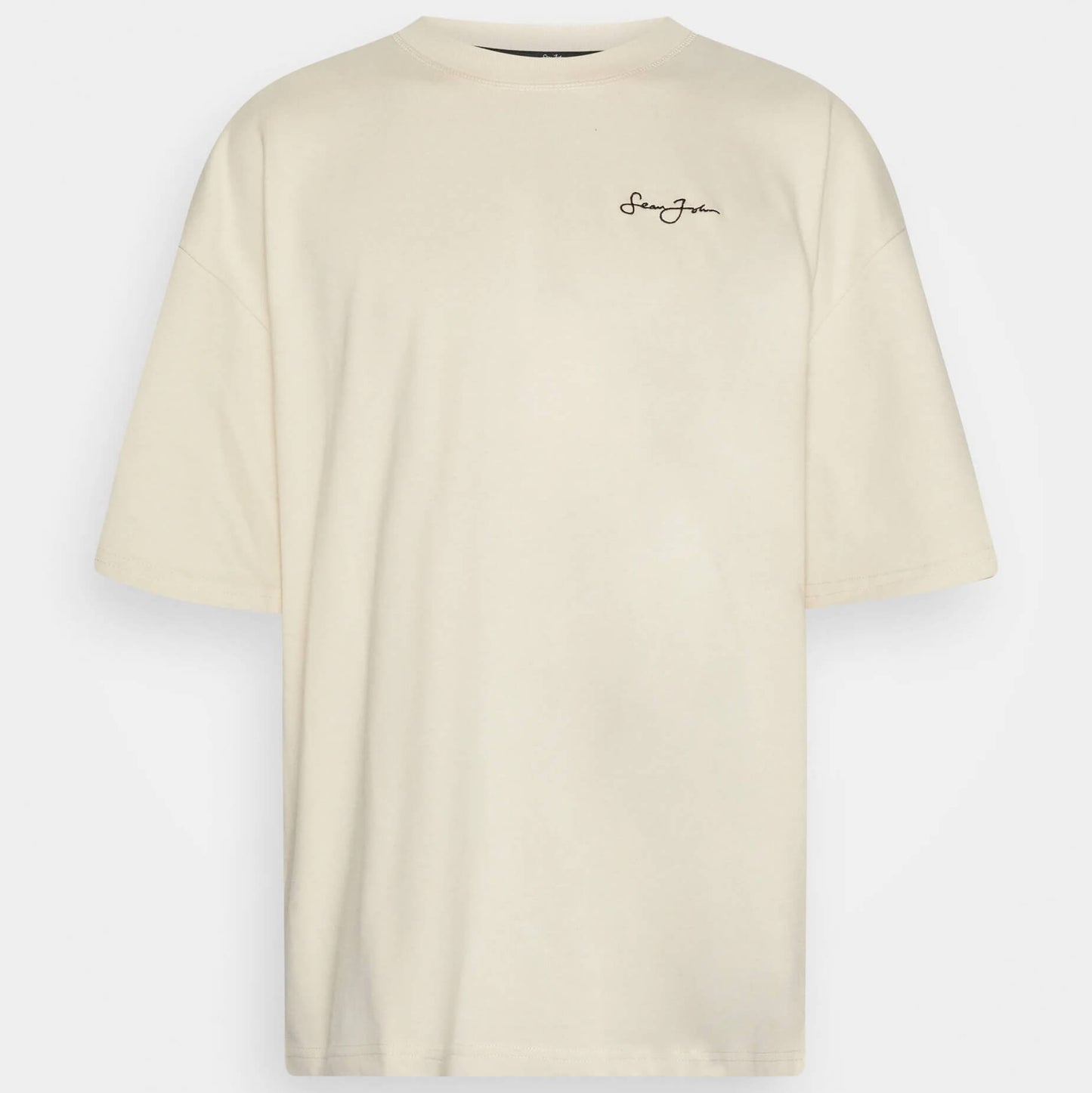 Sean John Script Logo Peached City Backprint Tee Beige