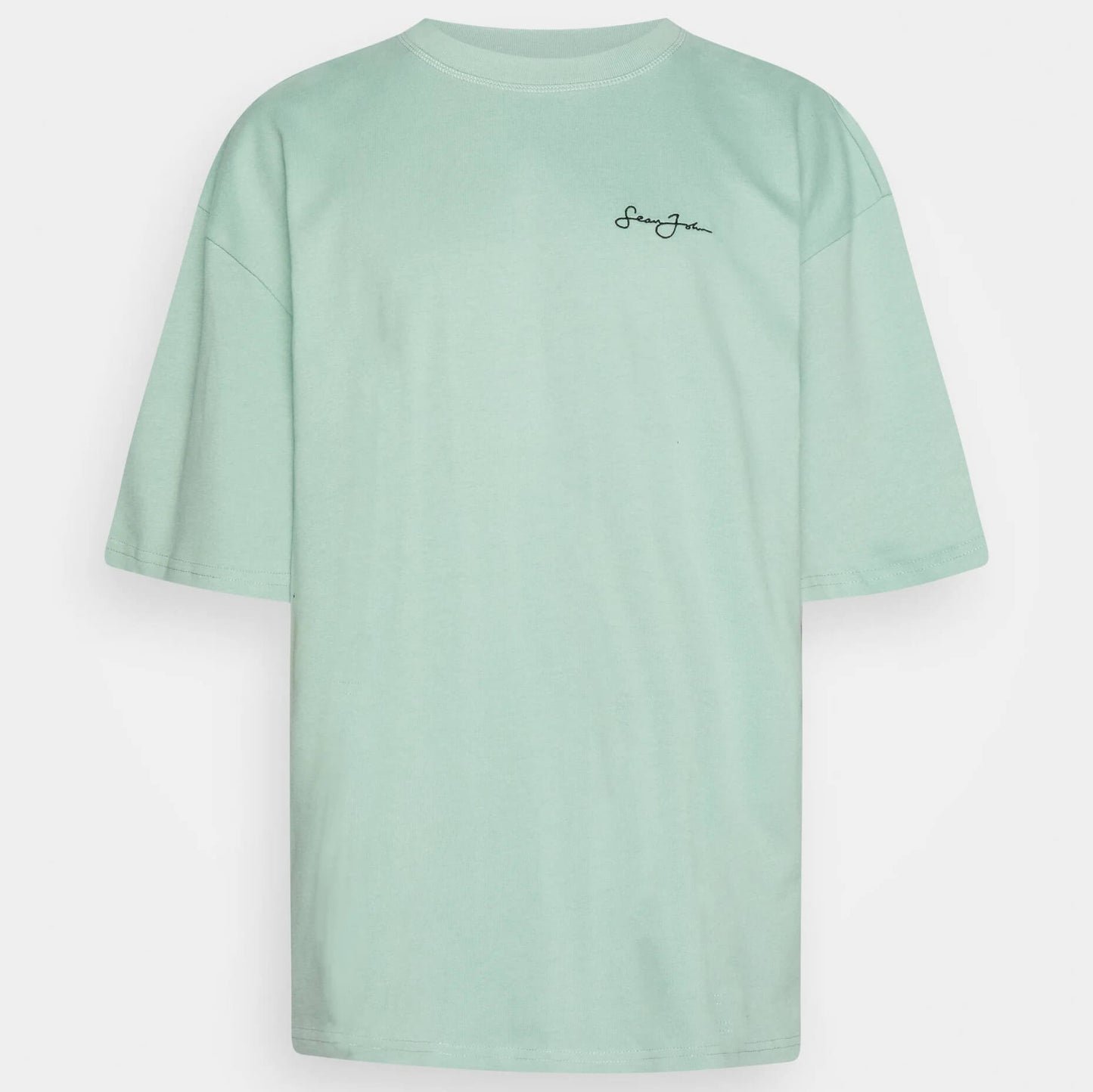 Sean John Script Logo Peached City Backprint Tee Light Green