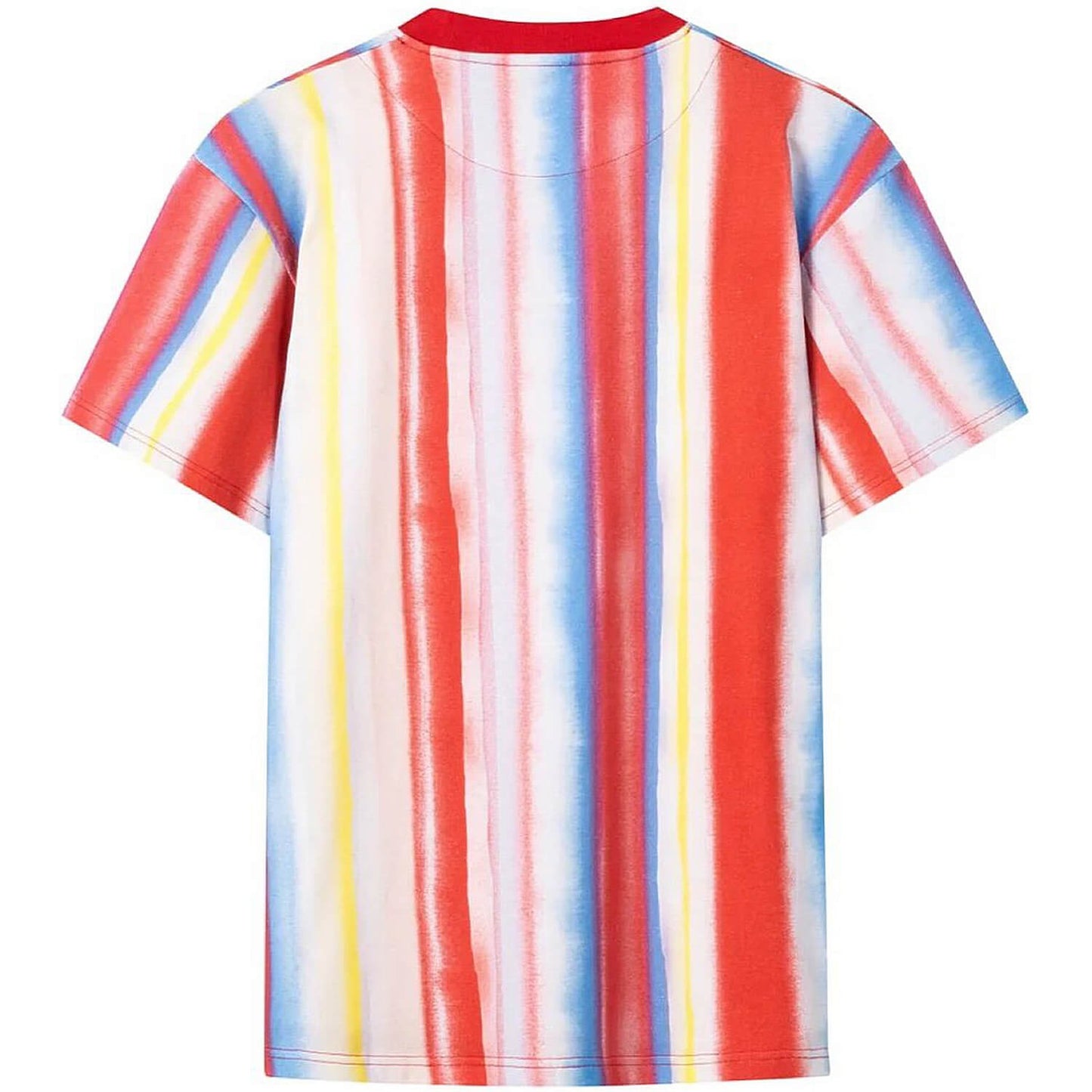 Karl Kani KK Autograph Tie Dye Stripe Tee red