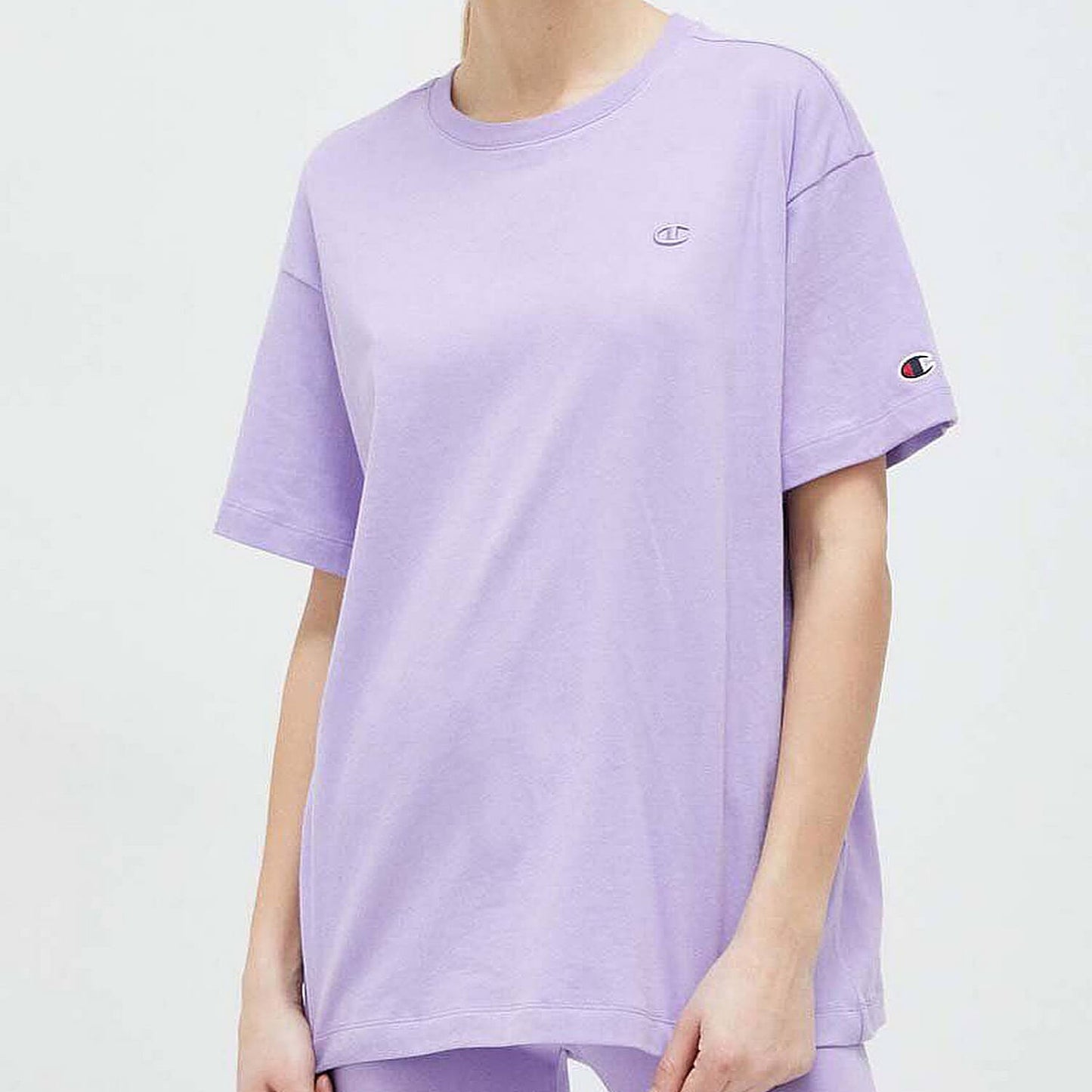 Champion wmns Knitted crewneck t-shirt Purple