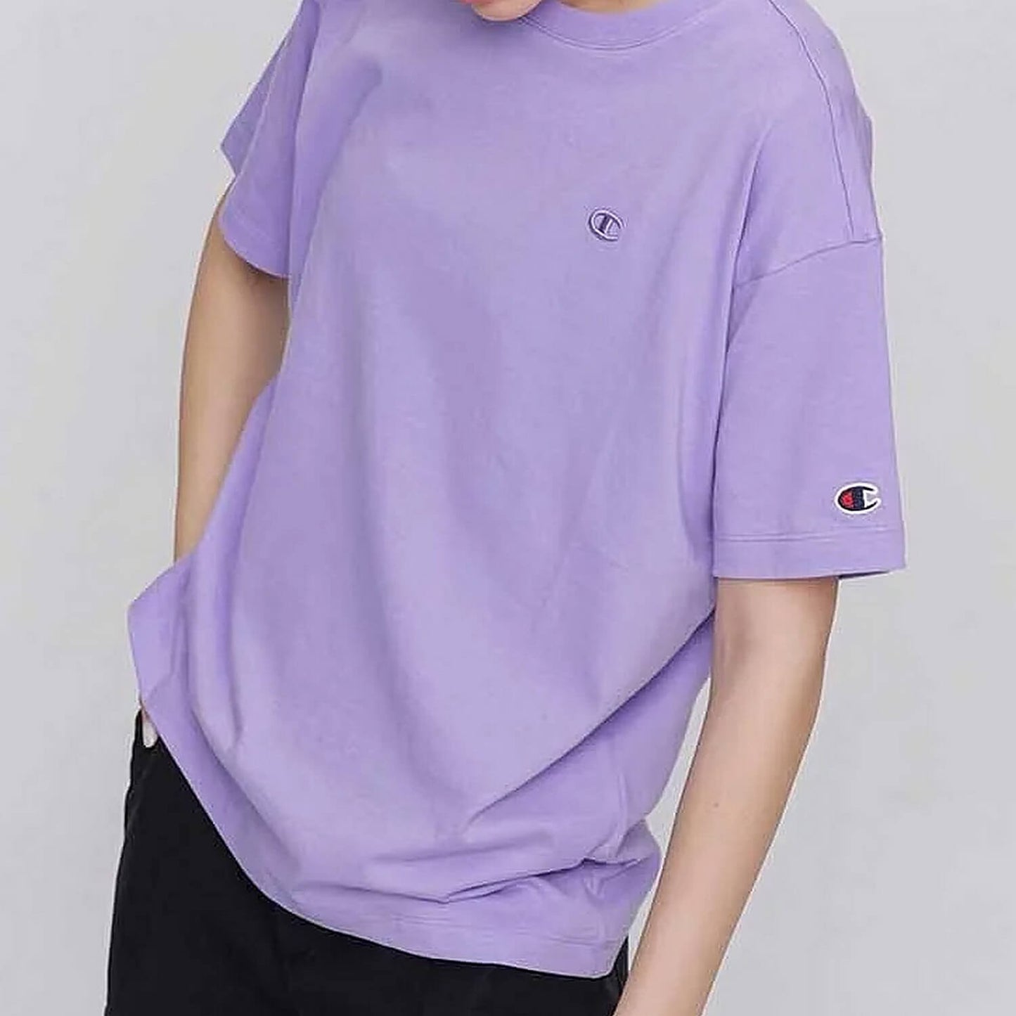 Champion wmns Knitted crewneck t-shirt Purple