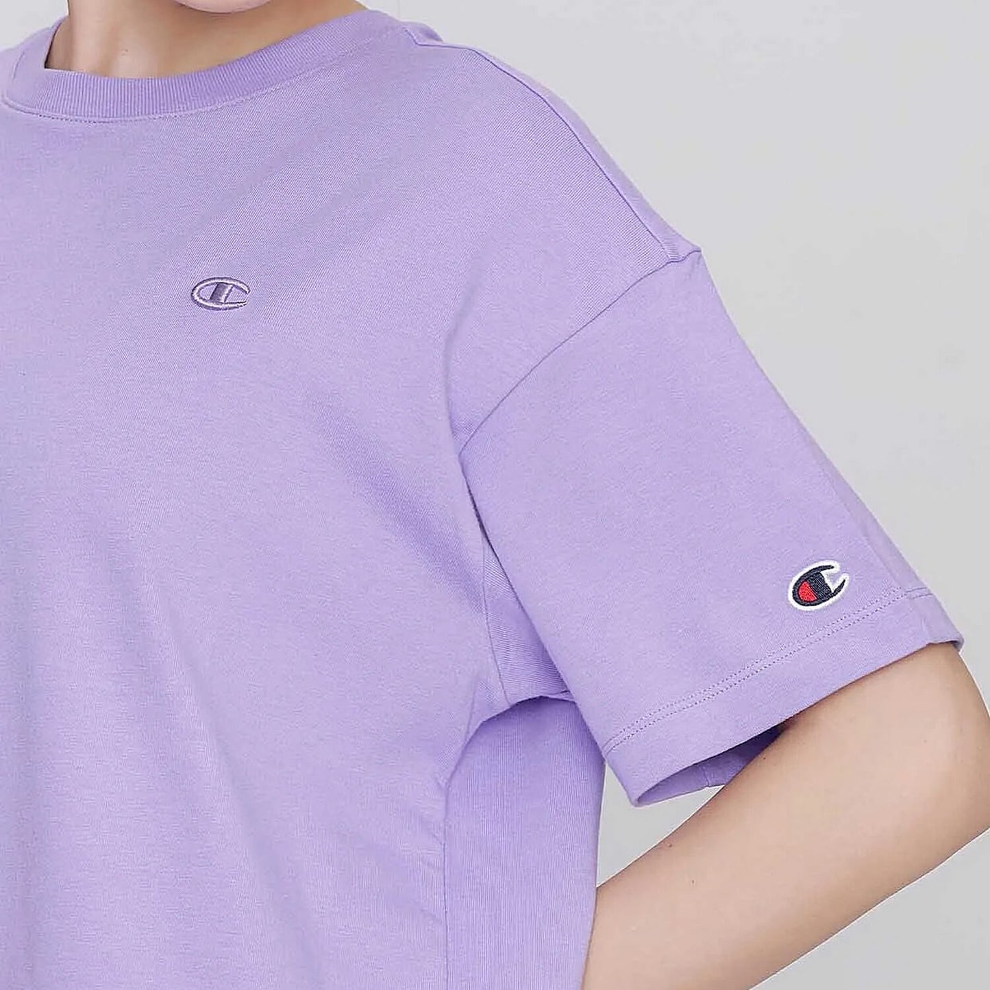 Champion wmns Knitted crewneck t-shirt Purple