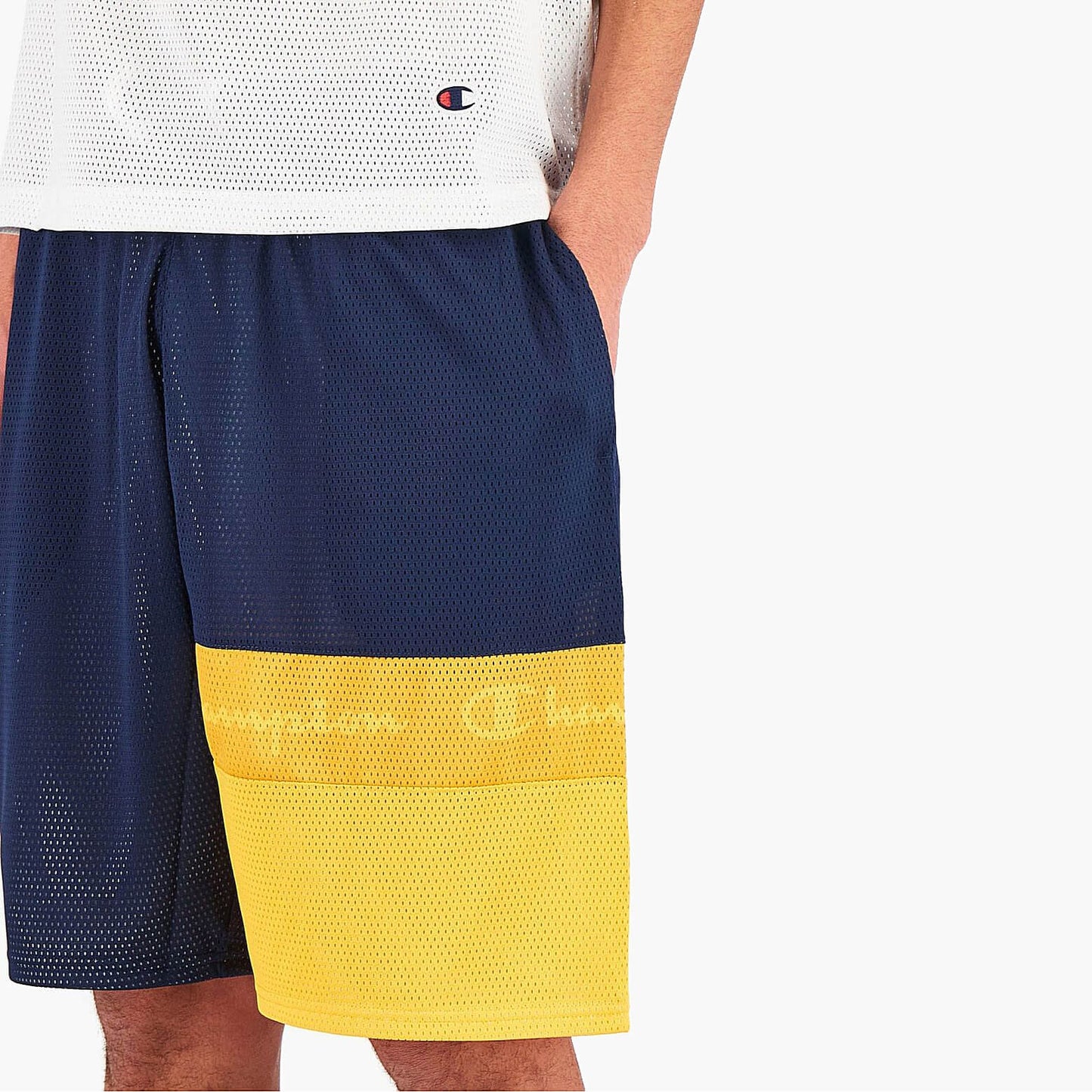 Šortky Champion Men Basketball Short modro/žlté