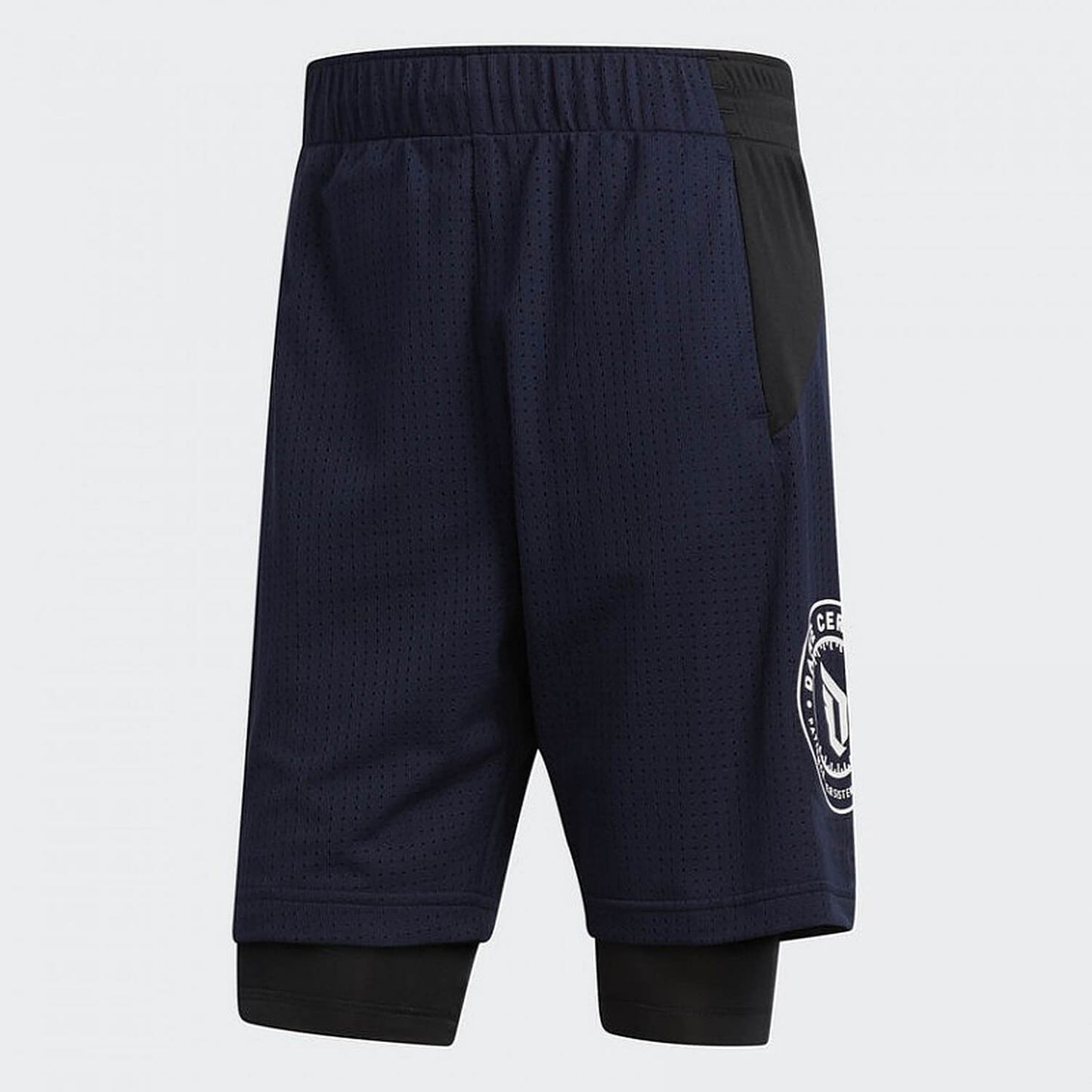 Basketbalové šortky Adidas Dame Doll 2 In 1 Shorts modré