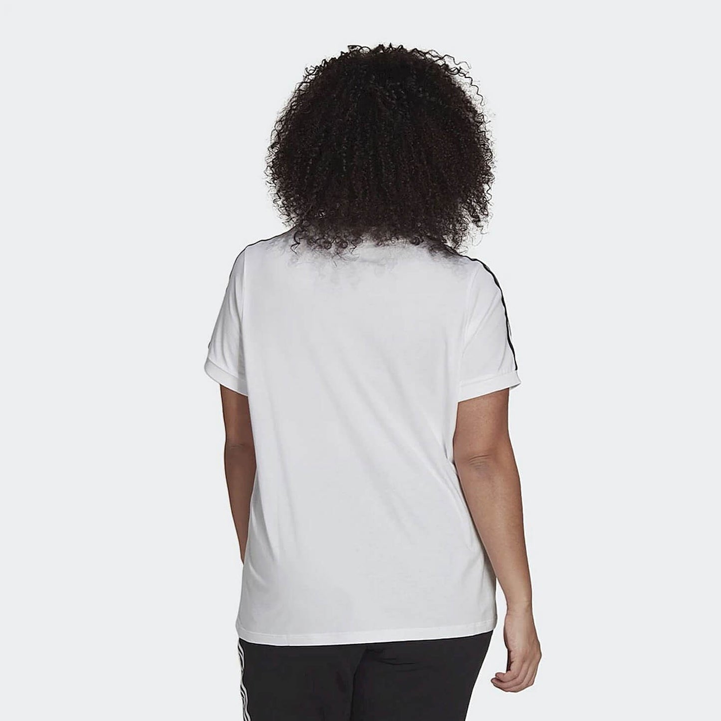 Adidas Classics 3-Stripes Tee White (Plus size)