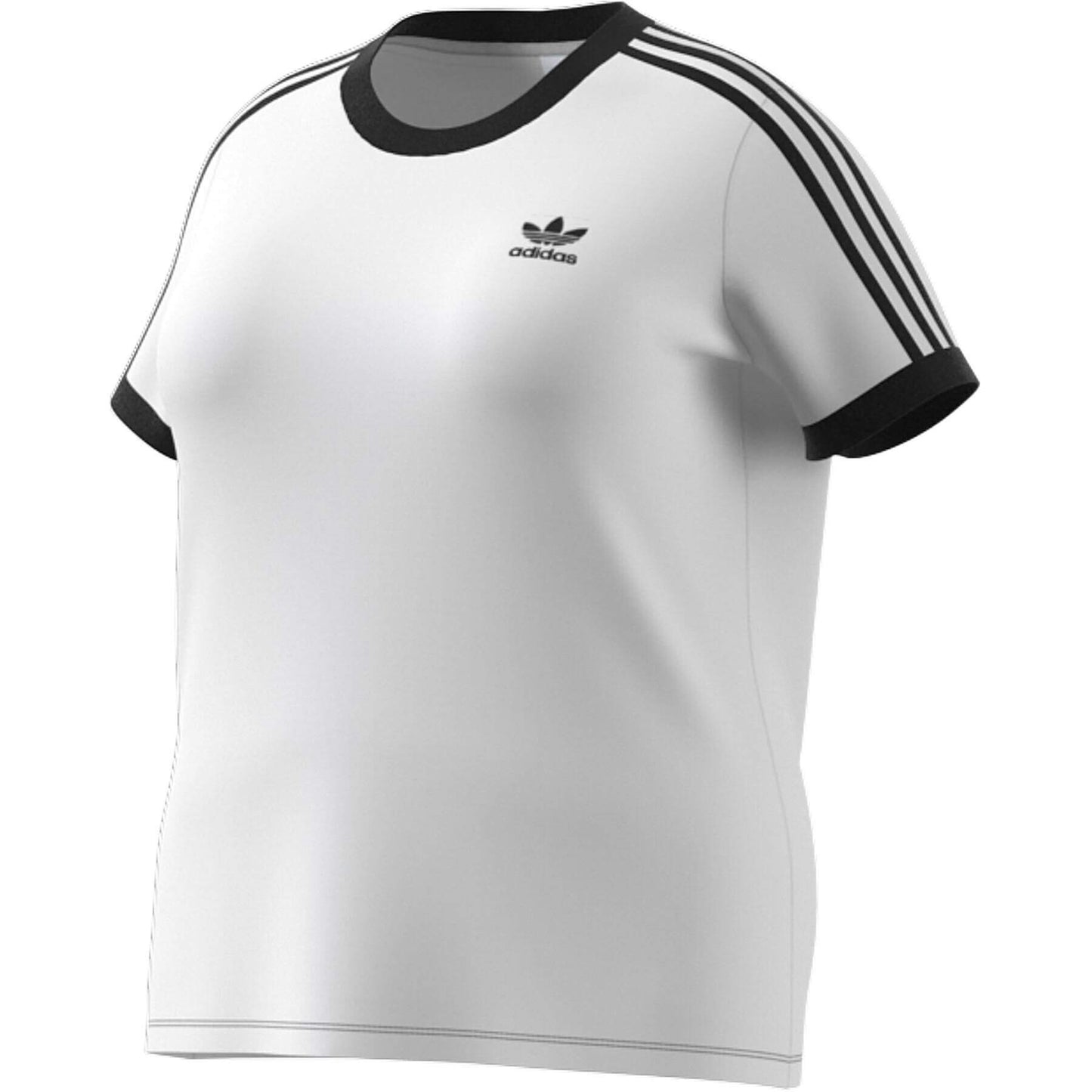 Adidas Classics 3-Stripes Tee White (Plus size)