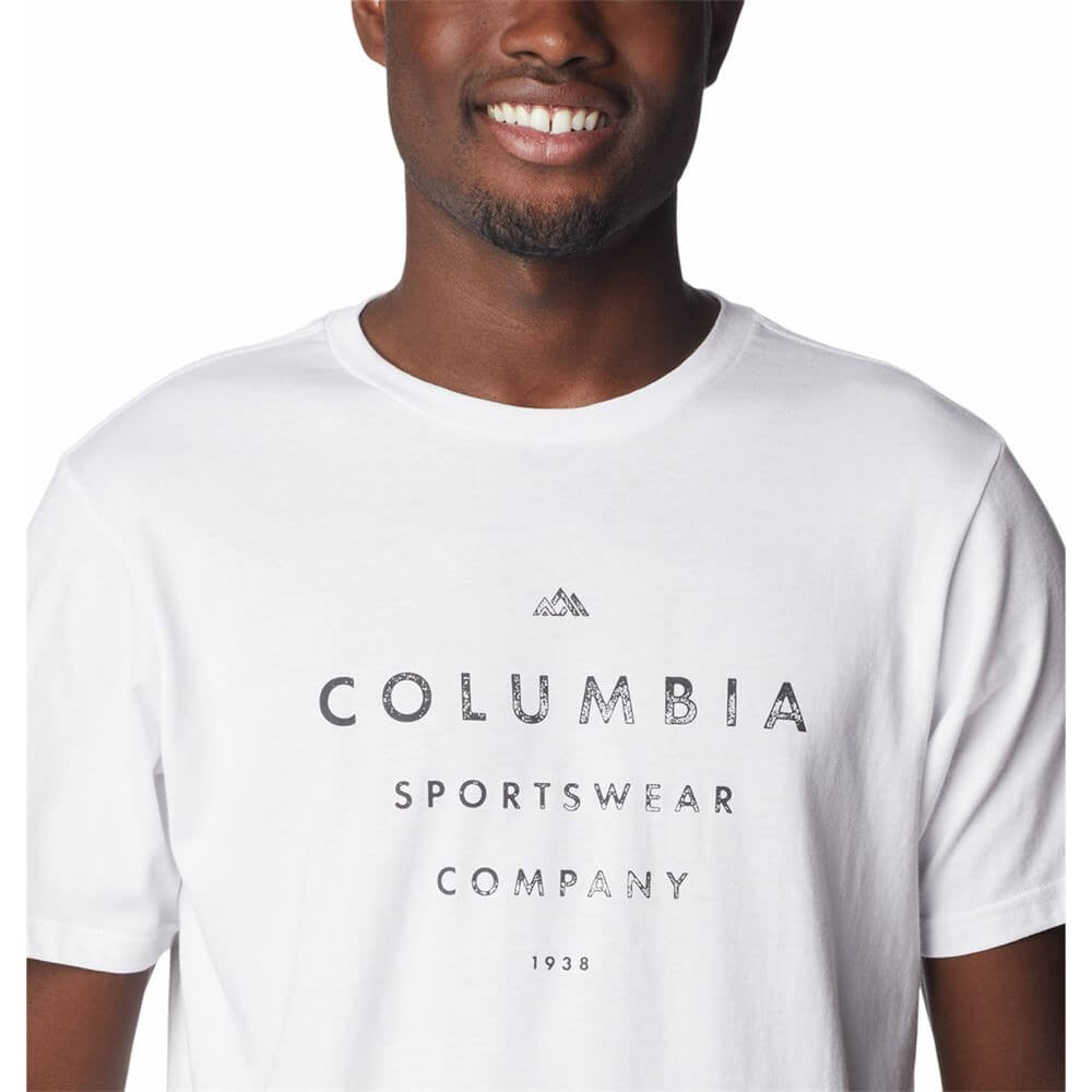 Columbia CSC Seasonal Logo Tee Stack Attack white