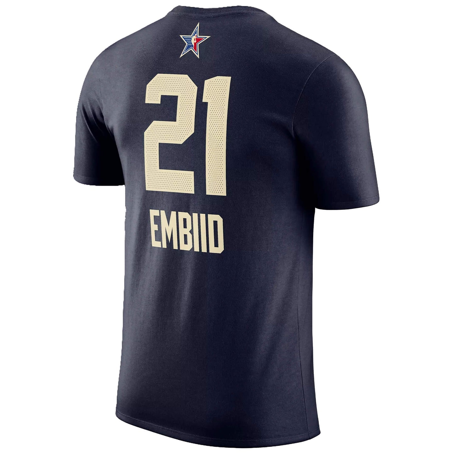 Jordan N&N NBA Tee Philadelphia 76ers Joel Embiid Navy Blue (Junior 10-20Y)