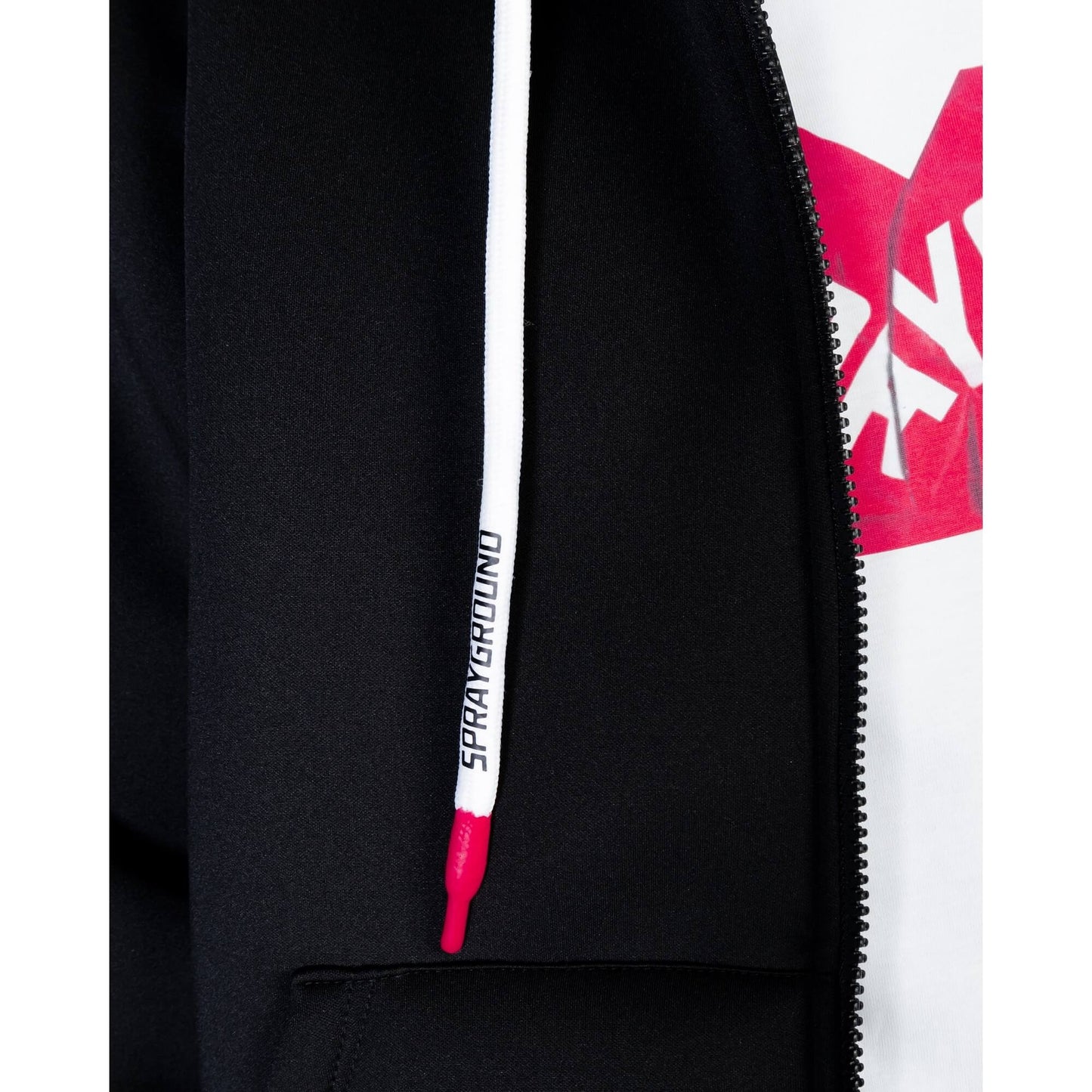 Mikina na zips s kapucňou Sprayground Black Sg In My Teeth Scuba Fullzip Hoodie čierna