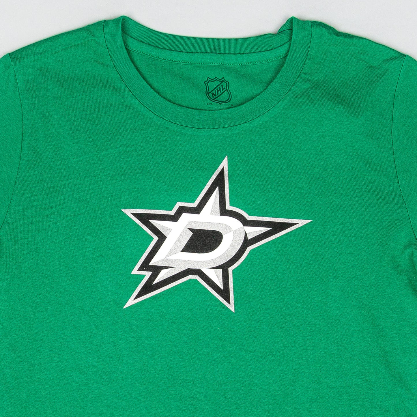 Outer Stuff NHL Primary Logo Ss Tee Stars Kelly Green