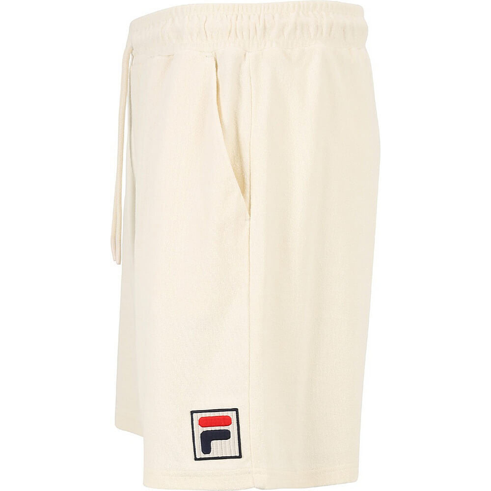 Šortky Fila LIVERPOOL towelling shorts Antique White biele